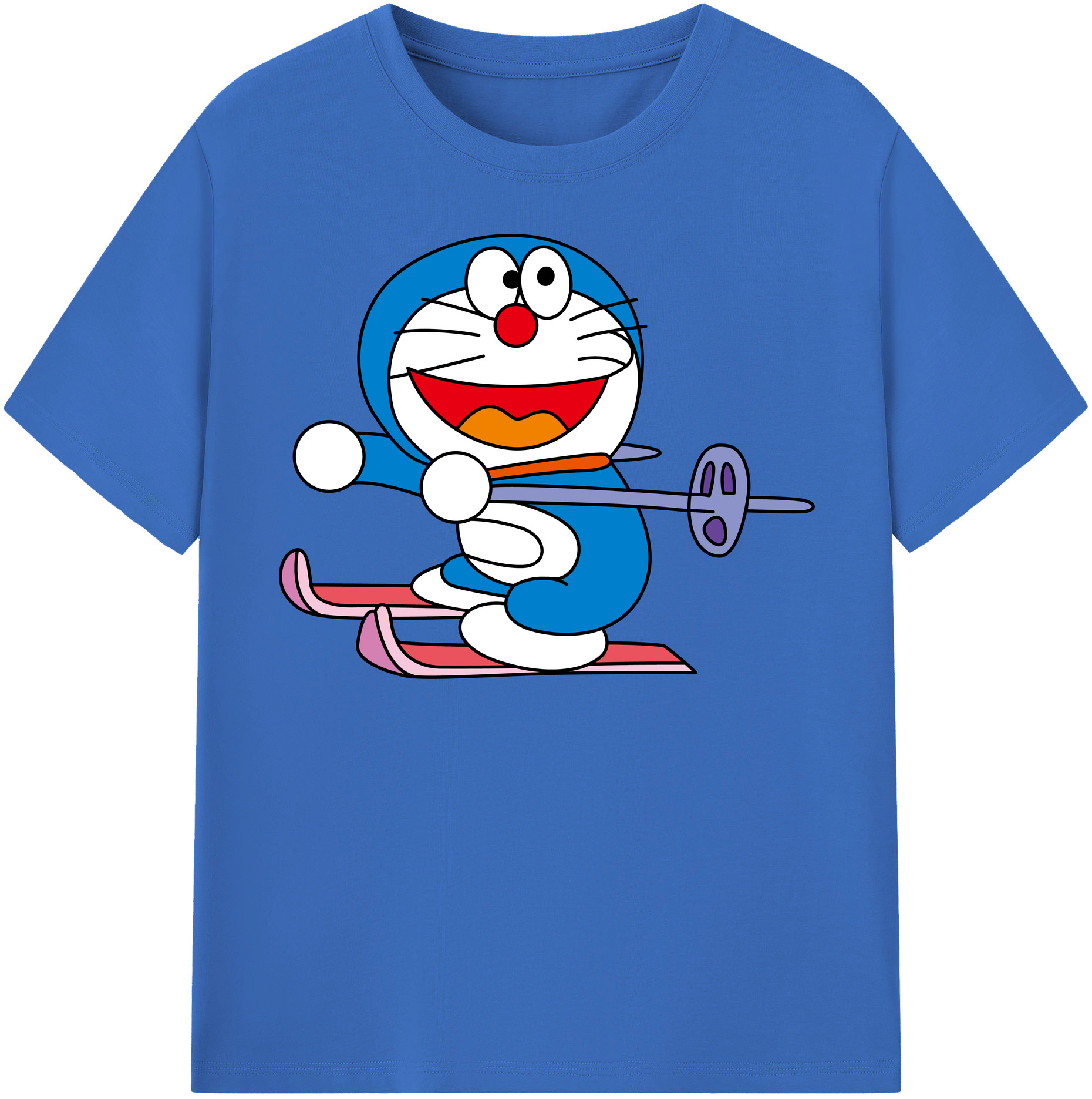 （画像用） ドラえもん Doraemon 綿100％半袖Tシャツ（フロントプリント）