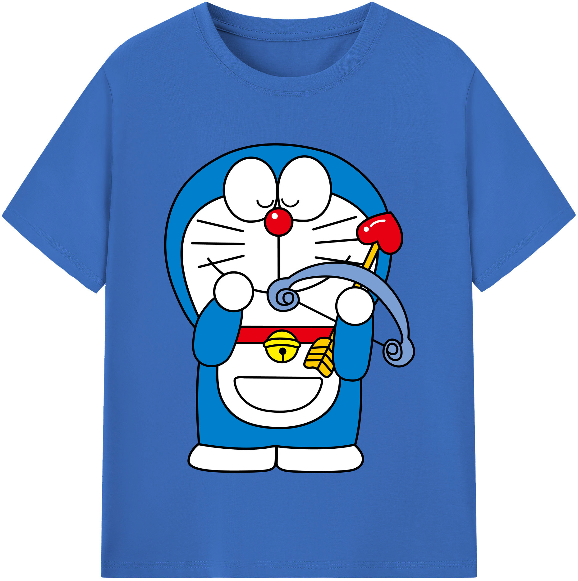 （画像用） ドラえもん Doraemon 綿100％半袖Tシャツ（フロントプリント）