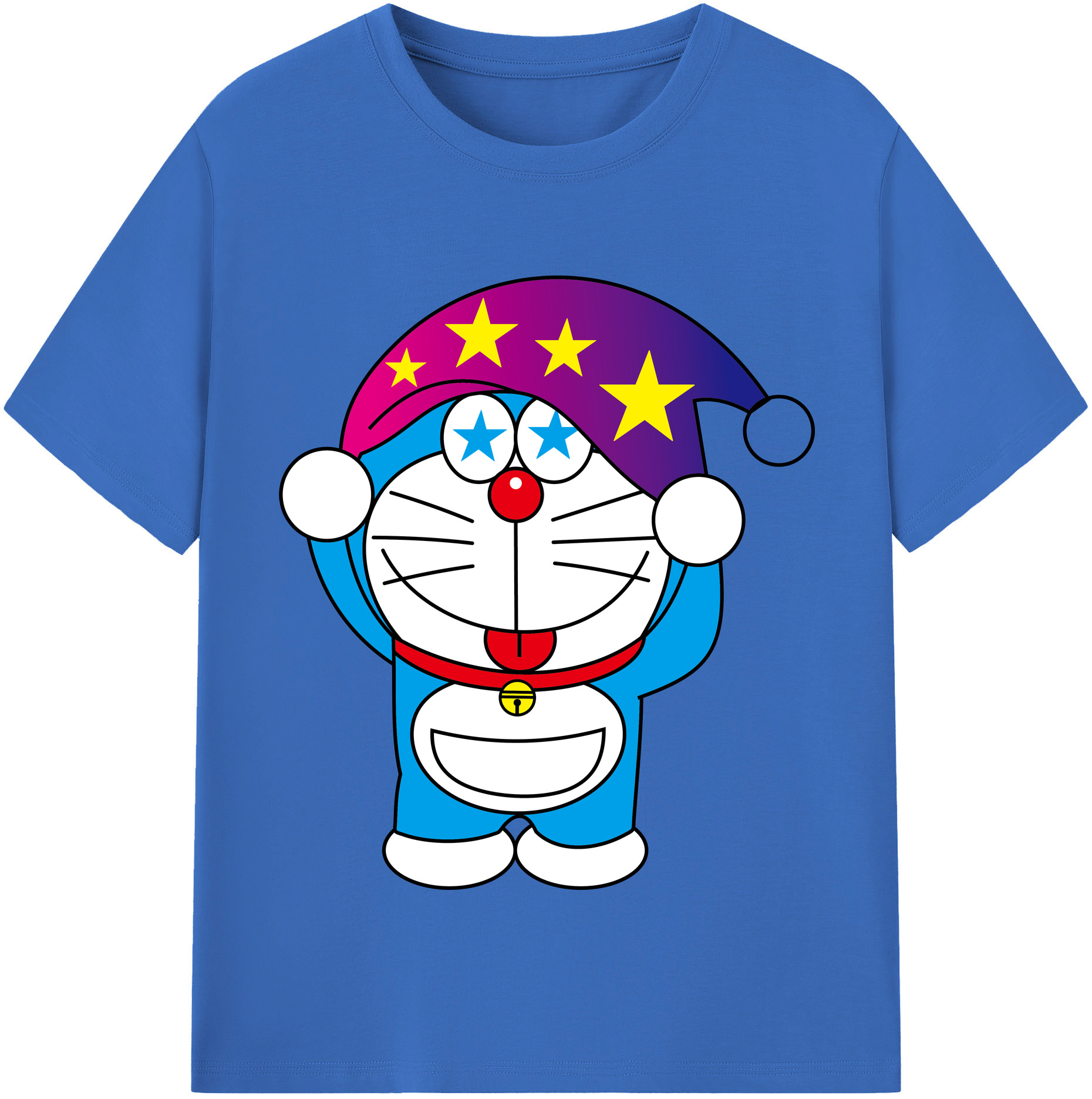 （画像用） ドラえもん Doraemon 綿100％半袖Tシャツ（フロントプリント）