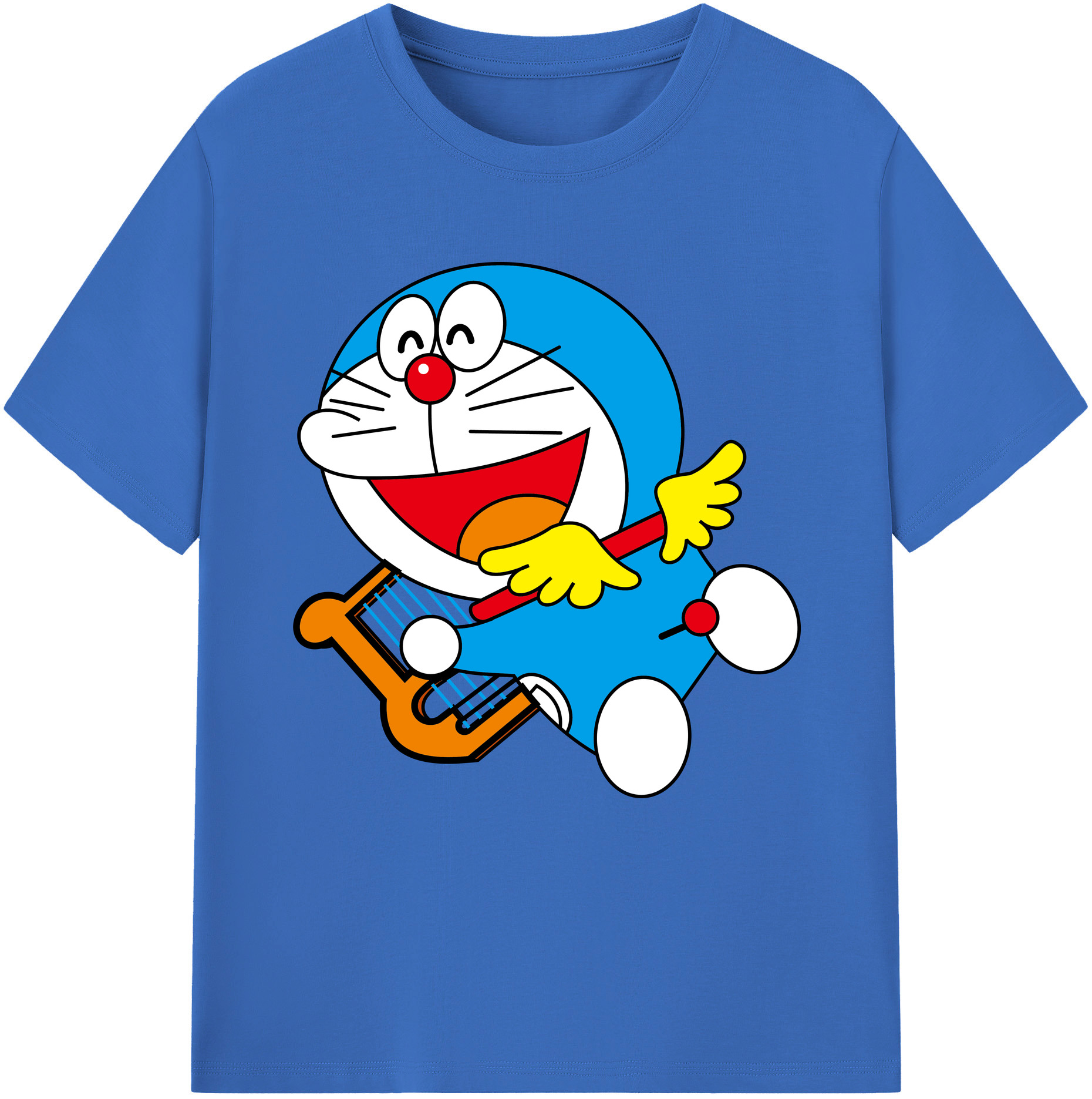 （画像用） ドラえもん Doraemon 綿100％半袖Tシャツ（フロントプリント）