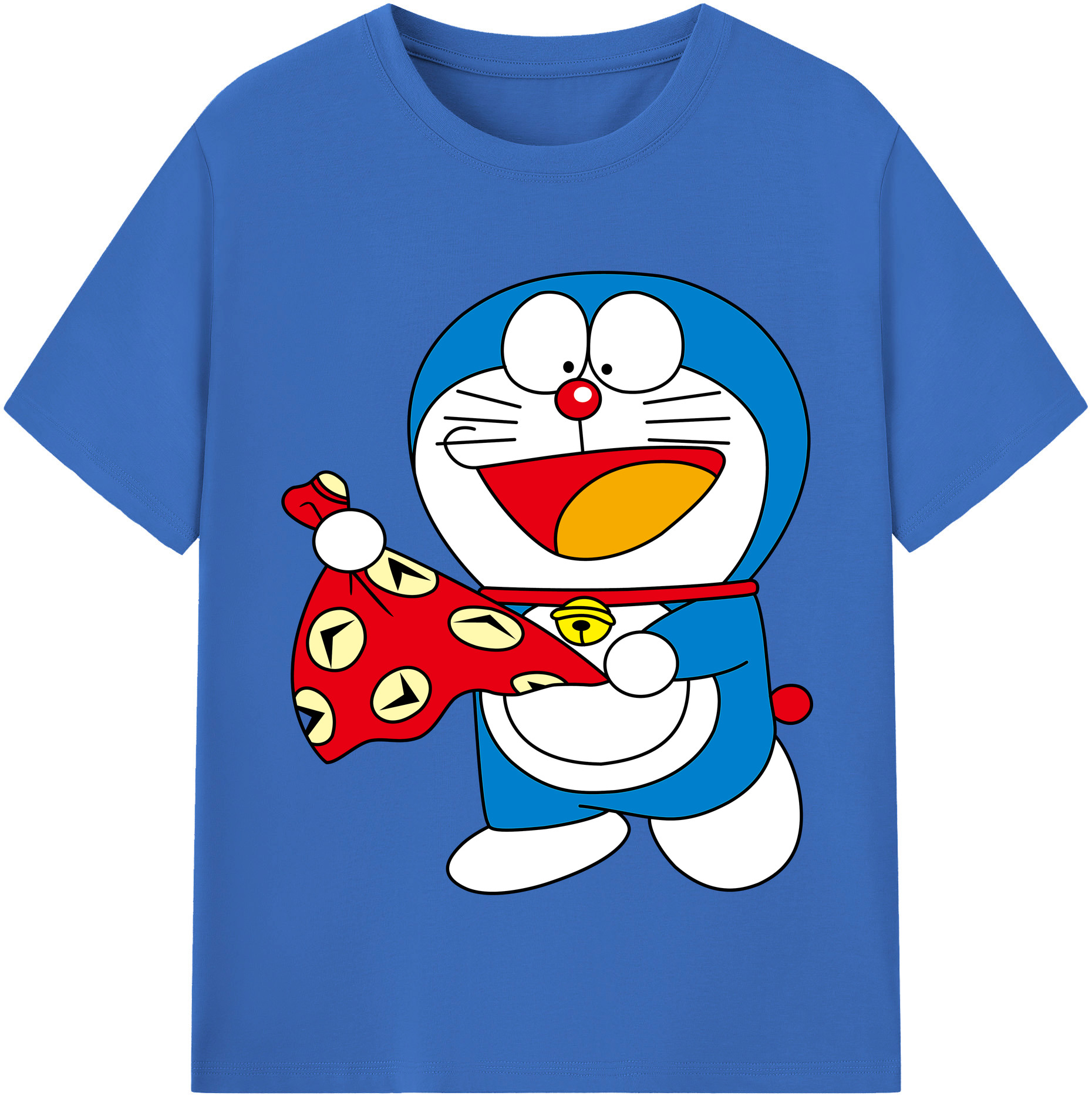 （画像用） ドラえもん Doraemon 綿100％半袖Tシャツ（フロントプリント）