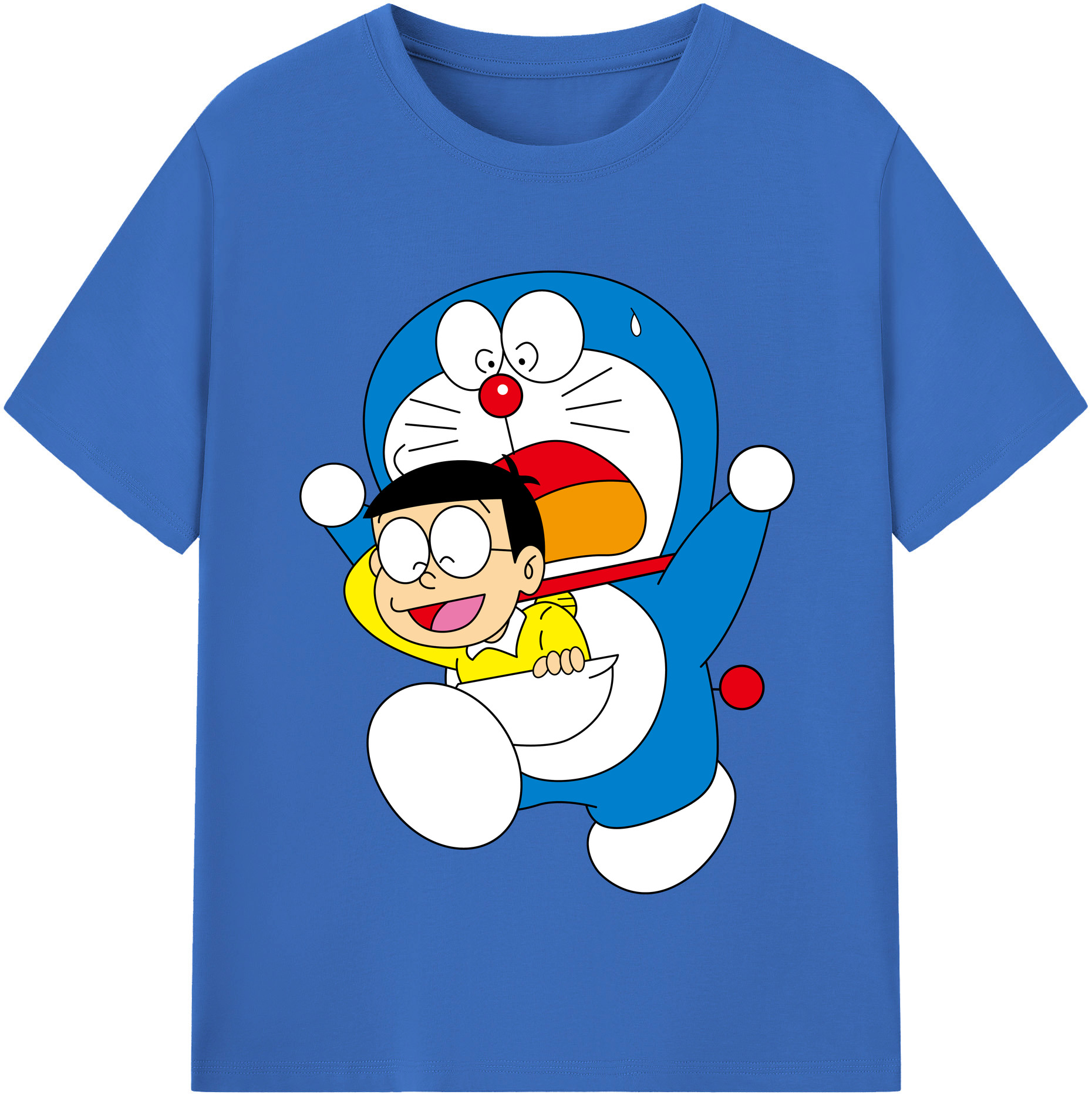 （画像用） ドラえもん Doraemon 綿100％半袖Tシャツ（フロントプリント）