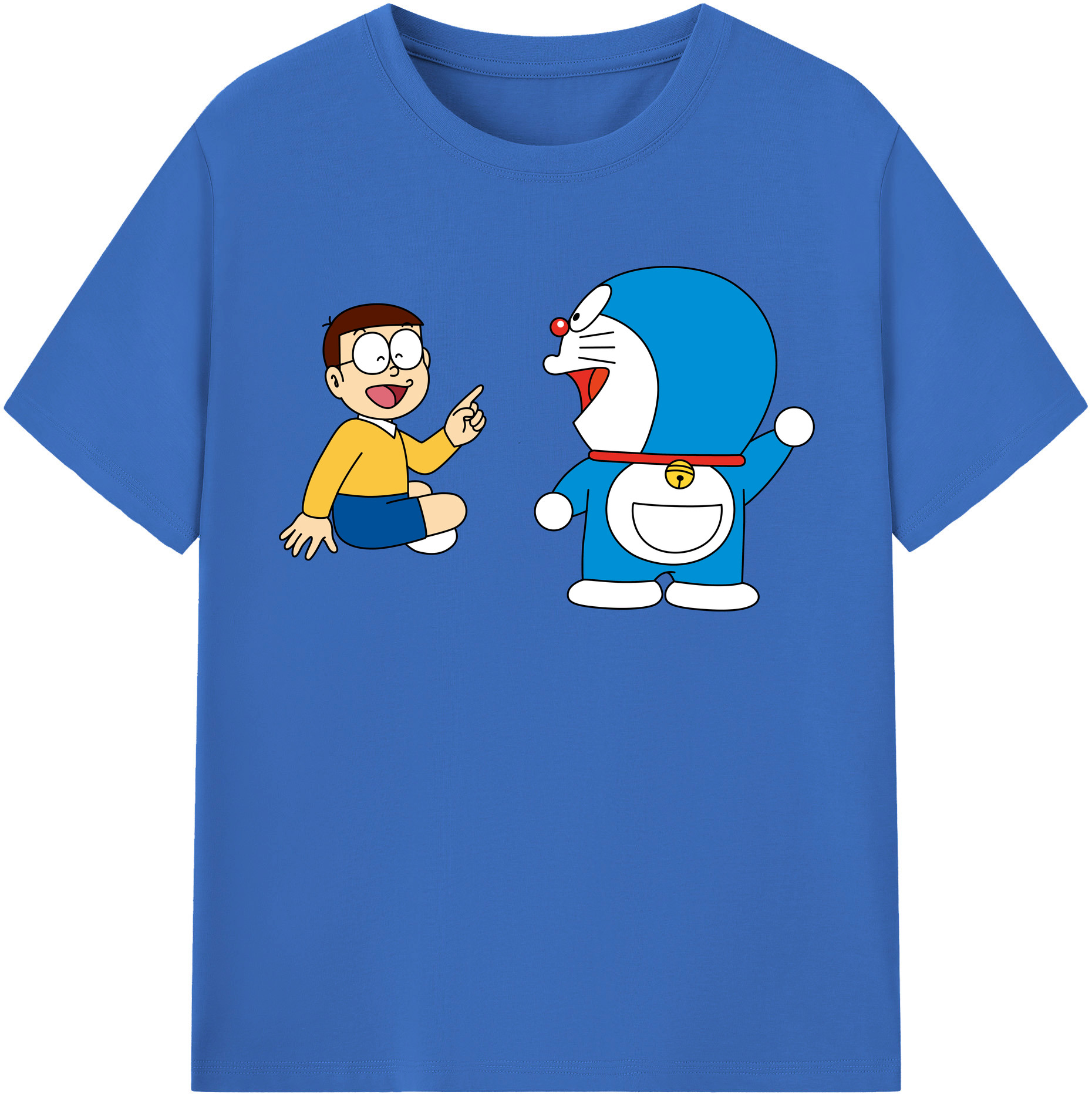（画像用） ドラえもん Doraemon 綿100％半袖Tシャツ（フロントプリント）