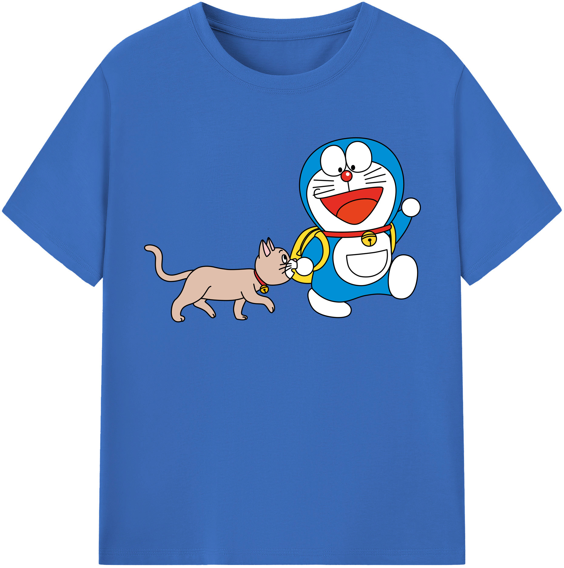 （画像用） ドラえもん Doraemon 綿100％半袖Tシャツ（フロントプリント）