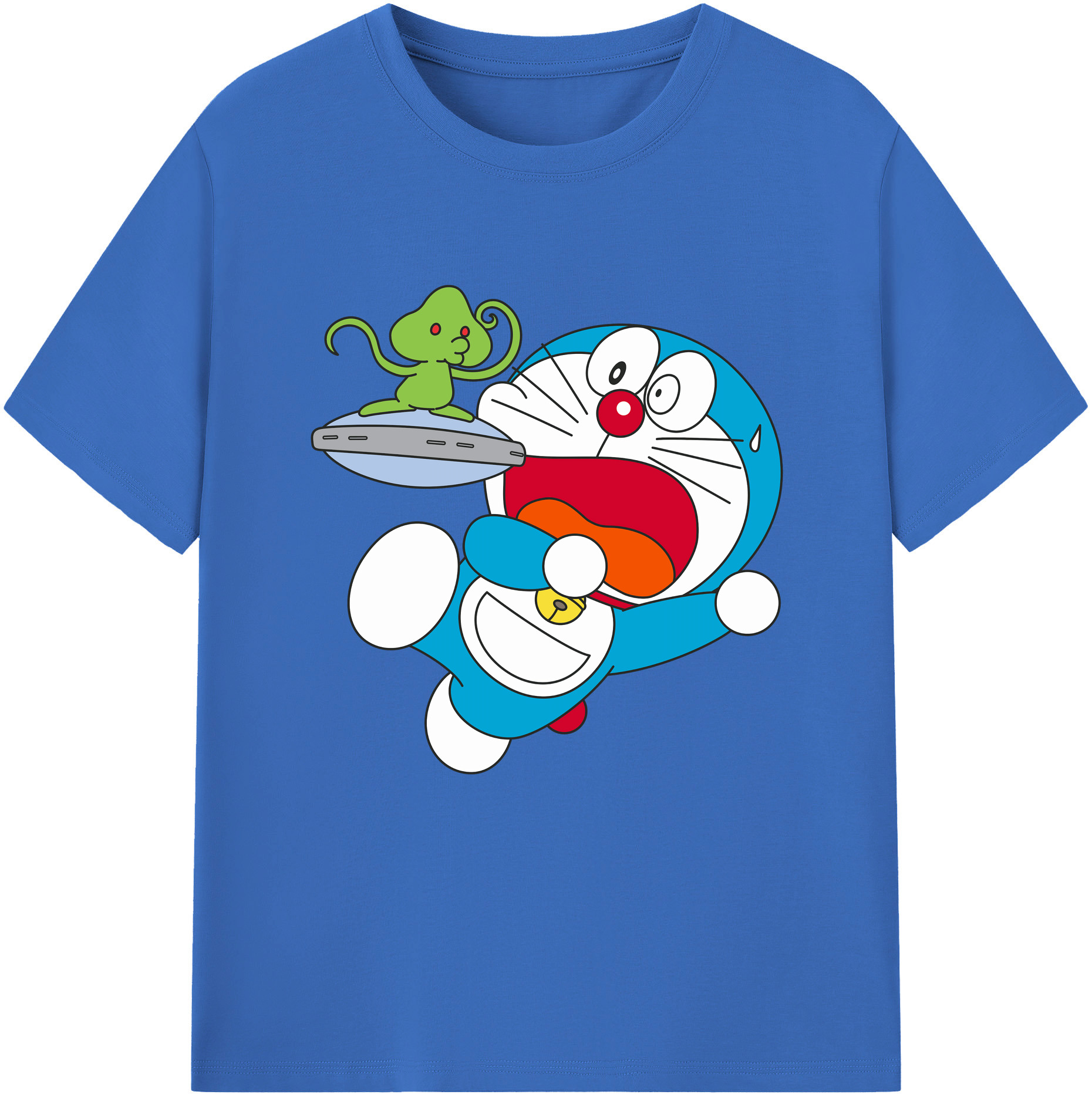 （画像用） ドラえもん Doraemon 綿100％半袖Tシャツ（フロントプリント）