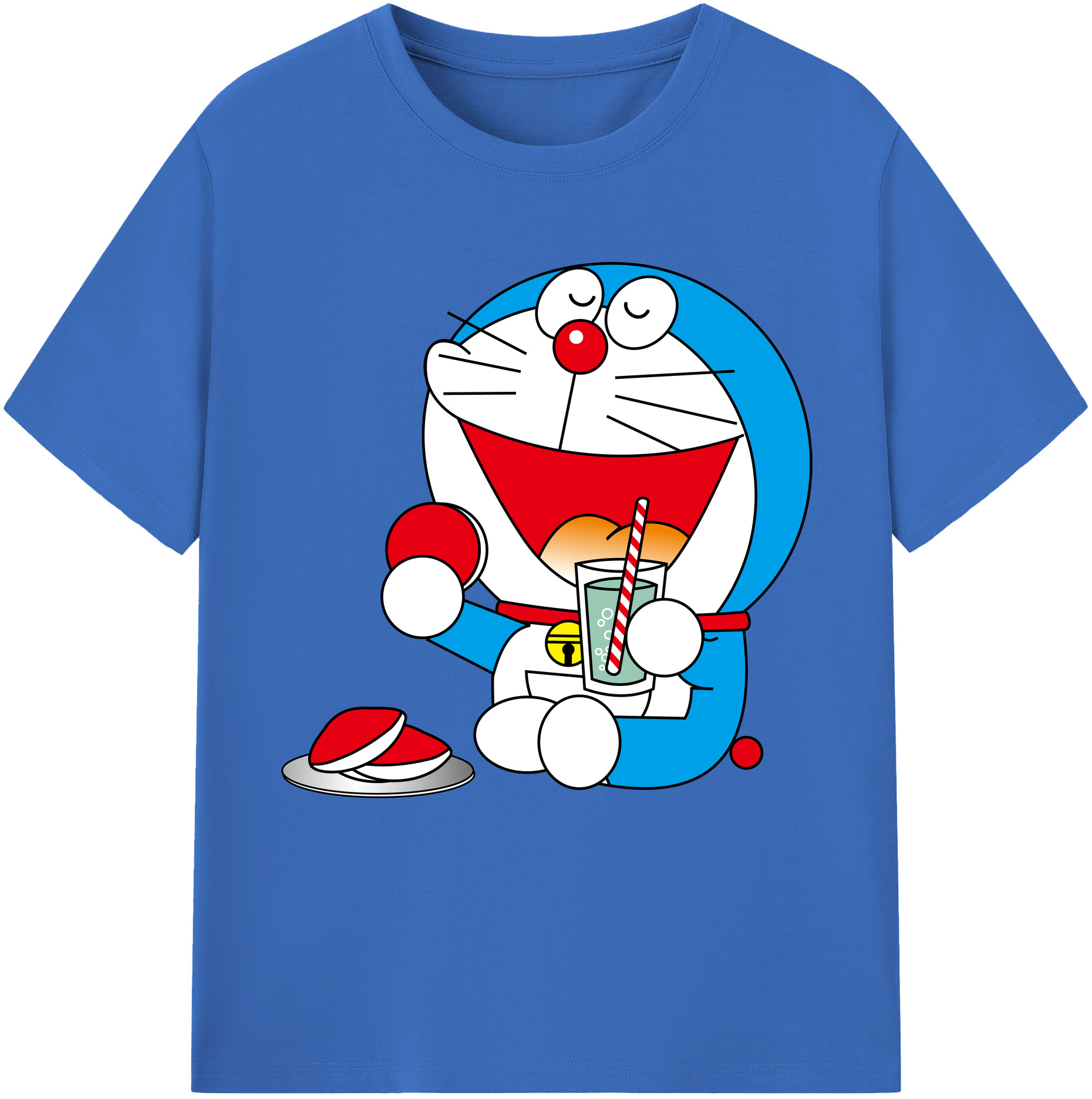 （画像用） ドラえもん Doraemon 綿100％半袖Tシャツ（フロントプリント）