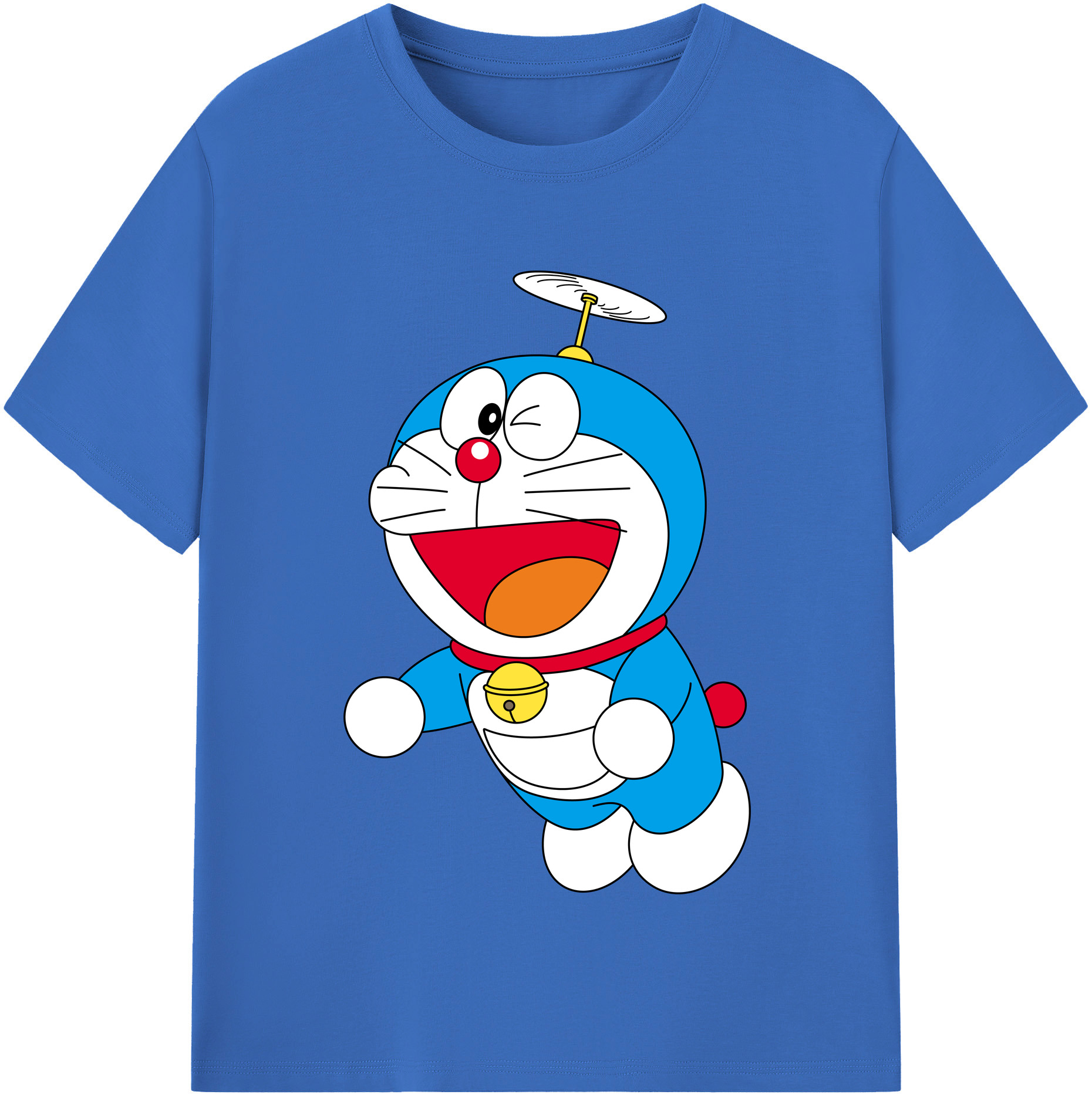 （画像用） ドラえもん Doraemon 綿100％半袖Tシャツ（フロントプリント）