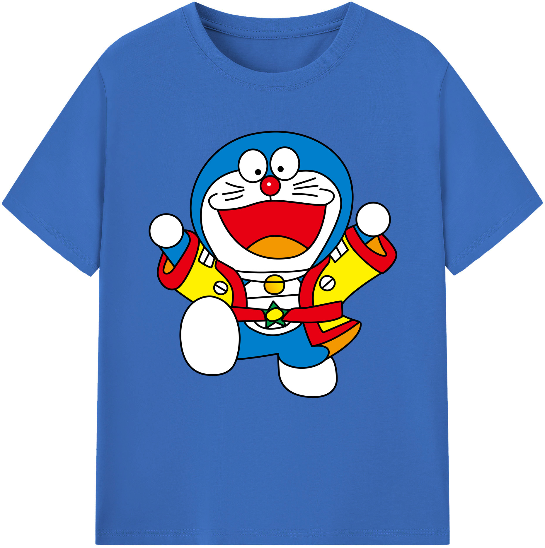 （画像用） ドラえもん Doraemon 綿100％半袖Tシャツ（フロントプリント）