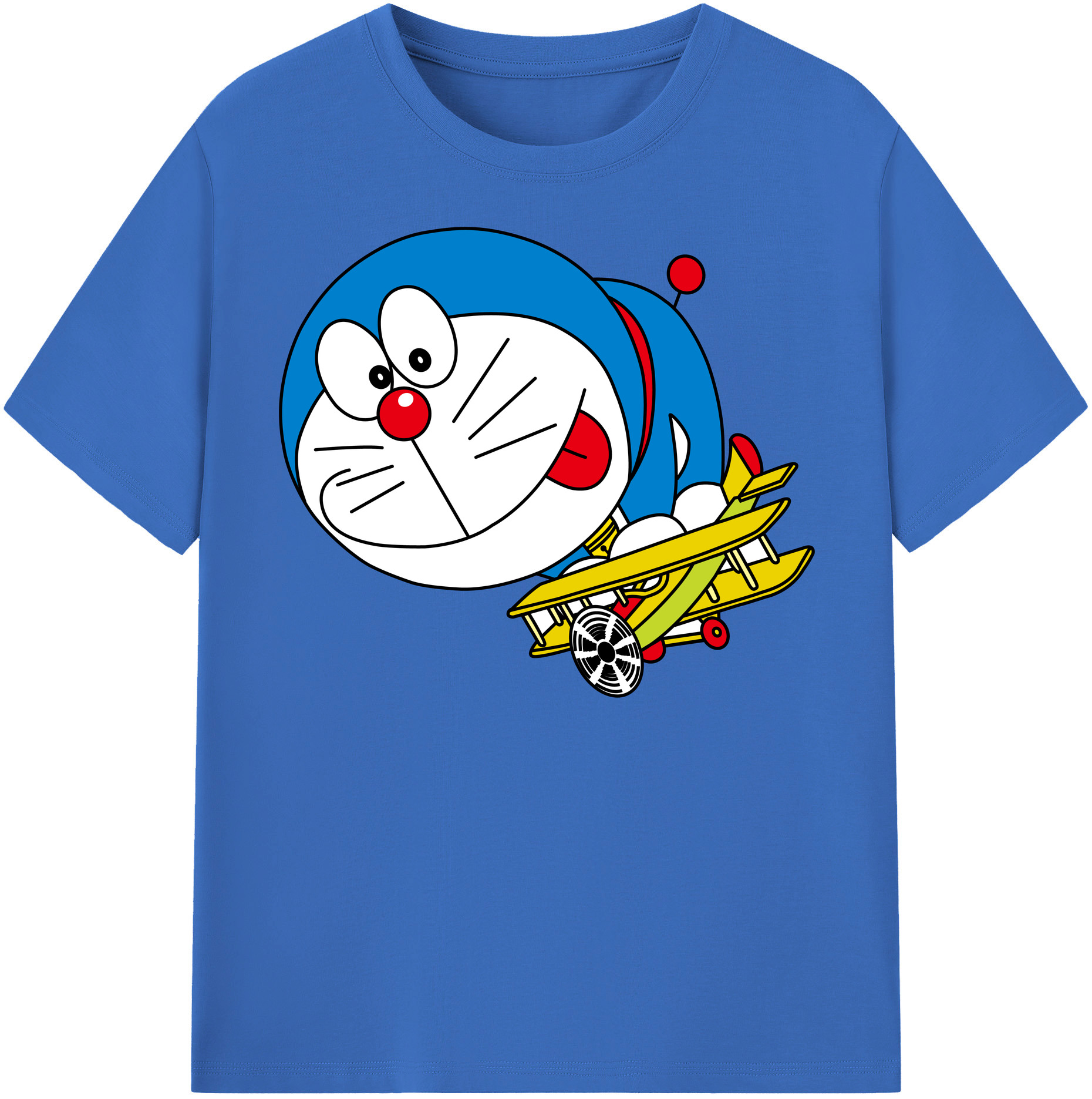 （画像用） ドラえもん Doraemon 綿100％半袖Tシャツ（フロントプリント）