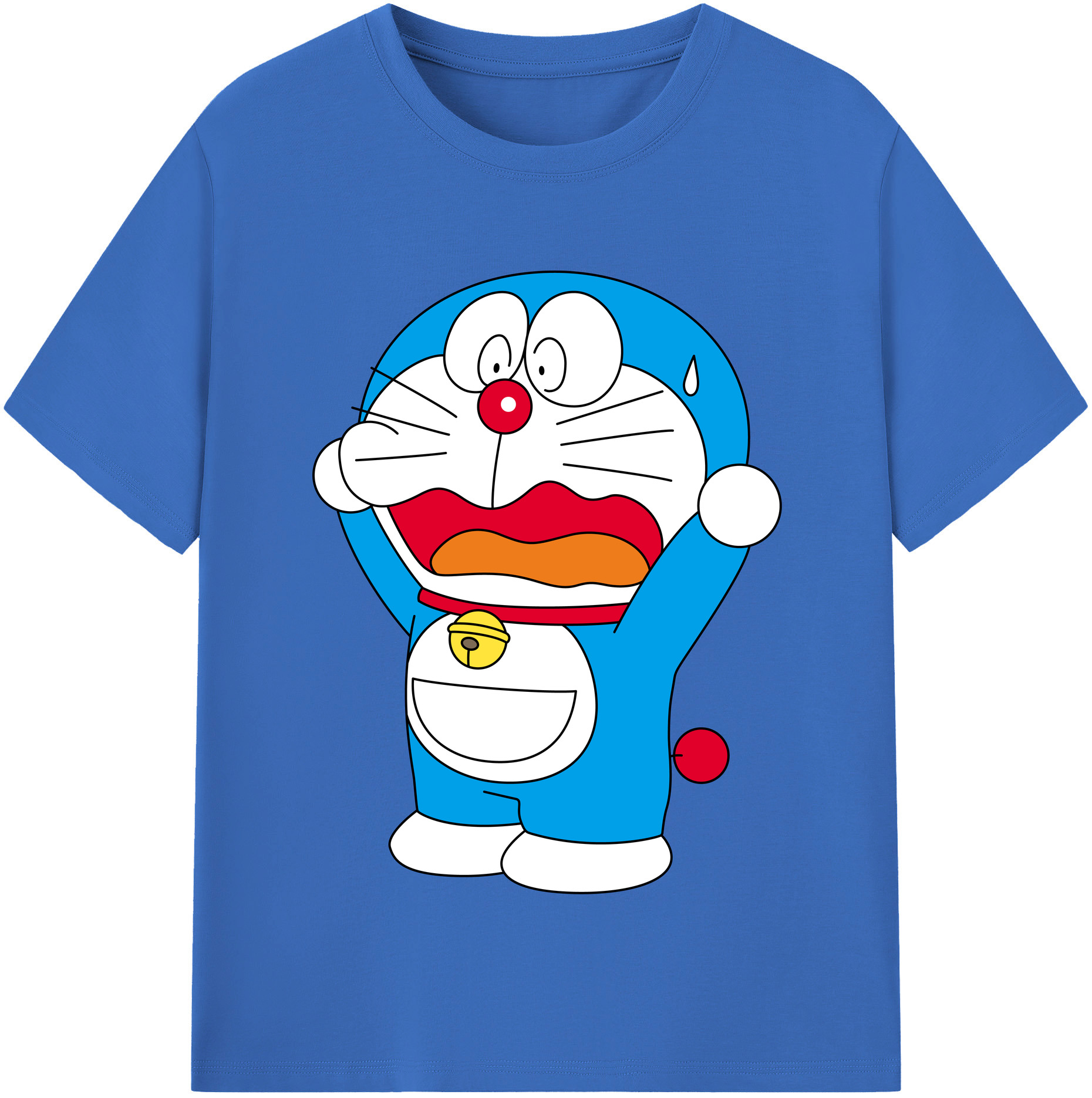 （画像用） ドラえもん Doraemon 綿100％半袖Tシャツ（フロントプリント）