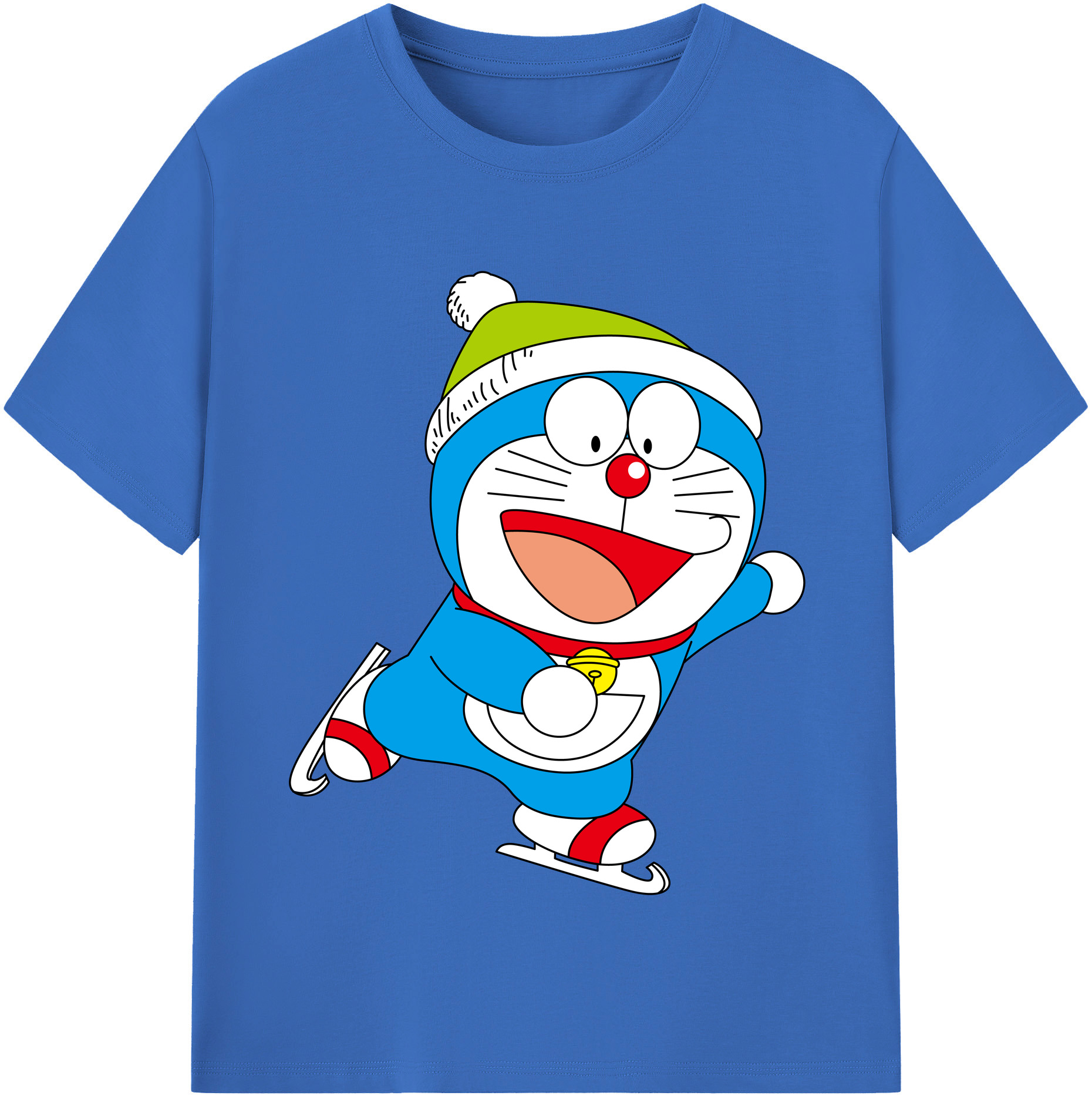 （画像用） ドラえもん Doraemon 綿100％半袖Tシャツ（フロントプリント）