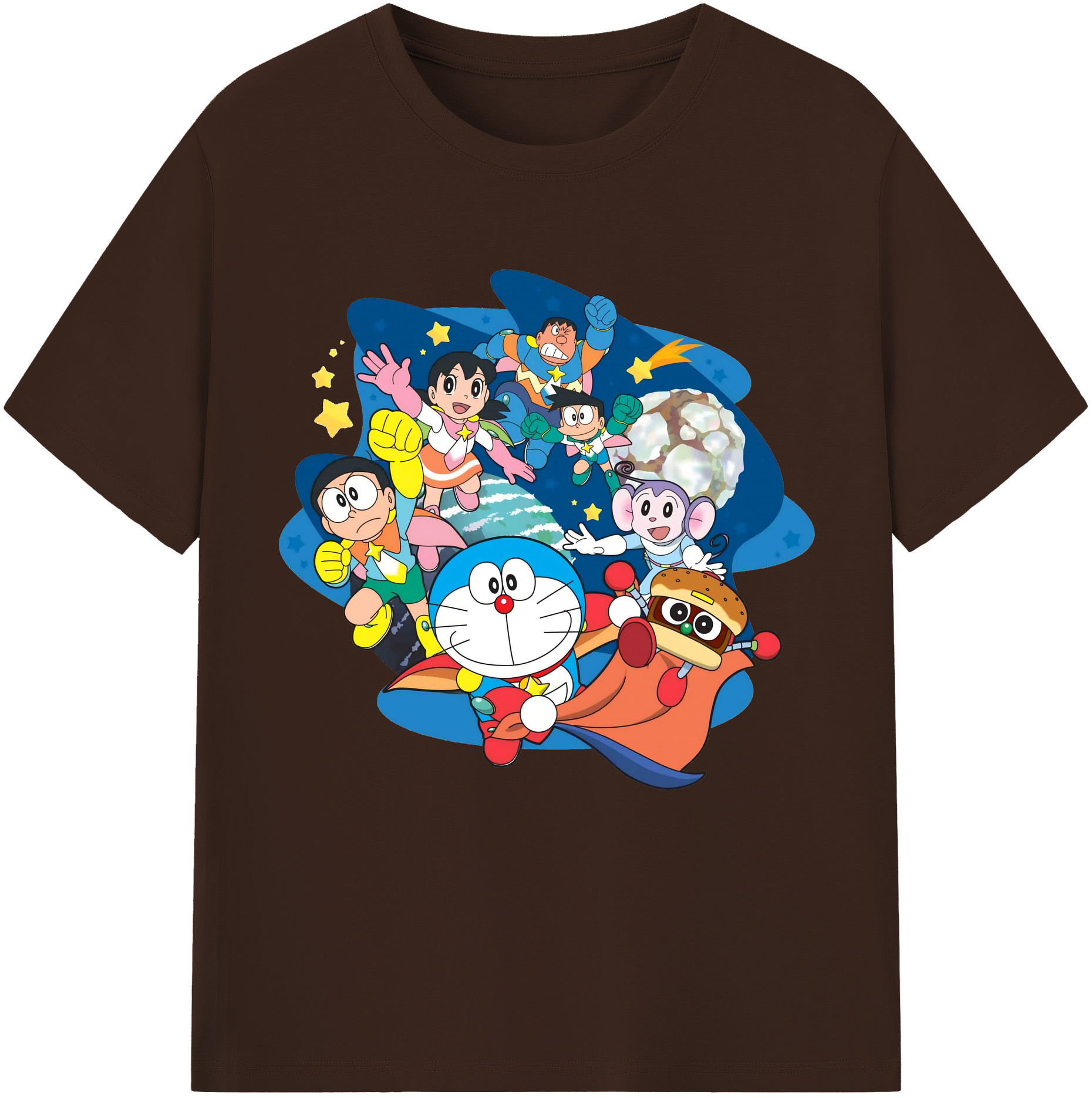 （画像用） ドラえもん Doraemon 綿100％半袖Tシャツ（フロントプリント）