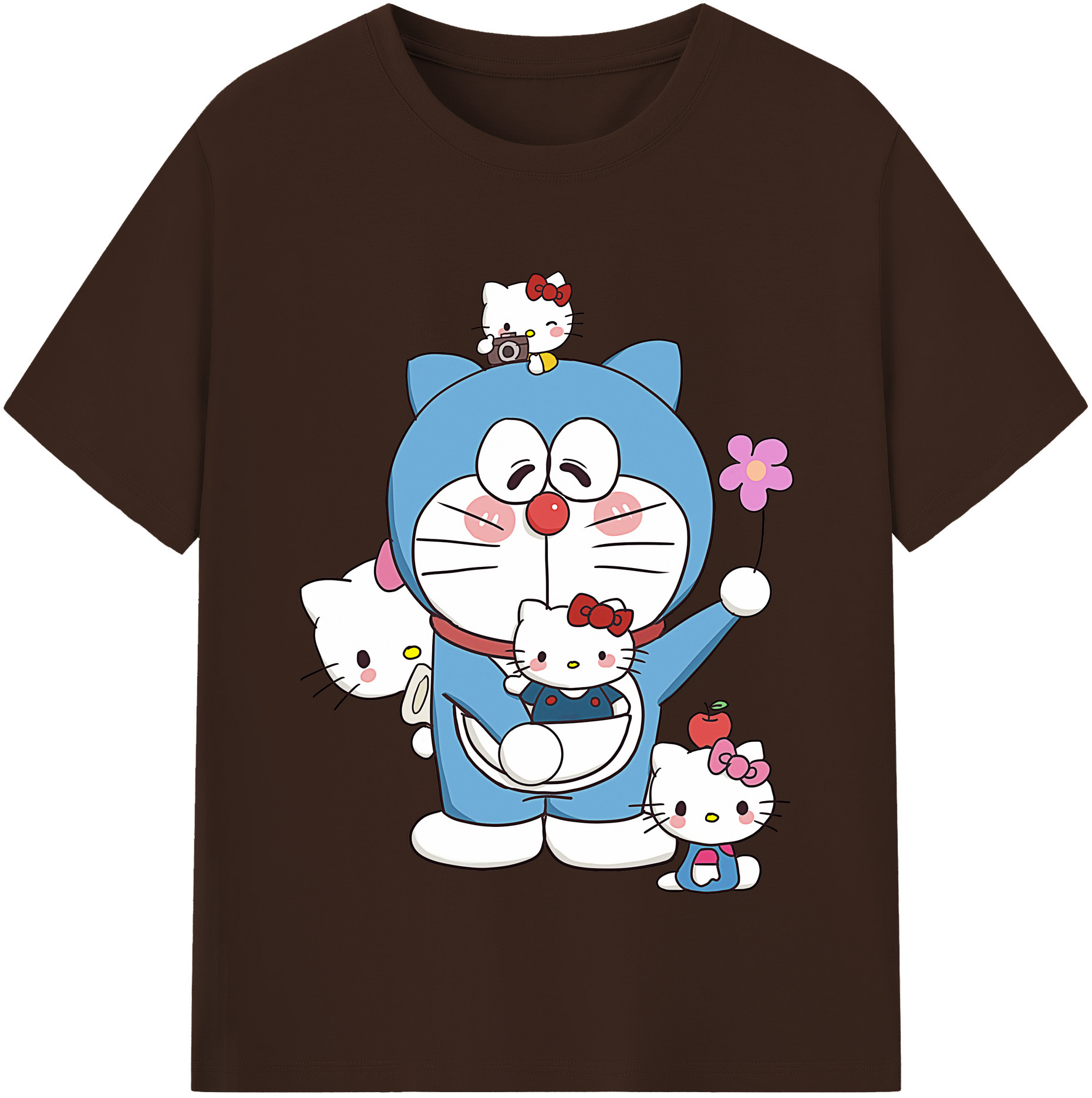 （画像用） ドラえもん Doraemon 綿100％半袖Tシャツ（フロントプリント）