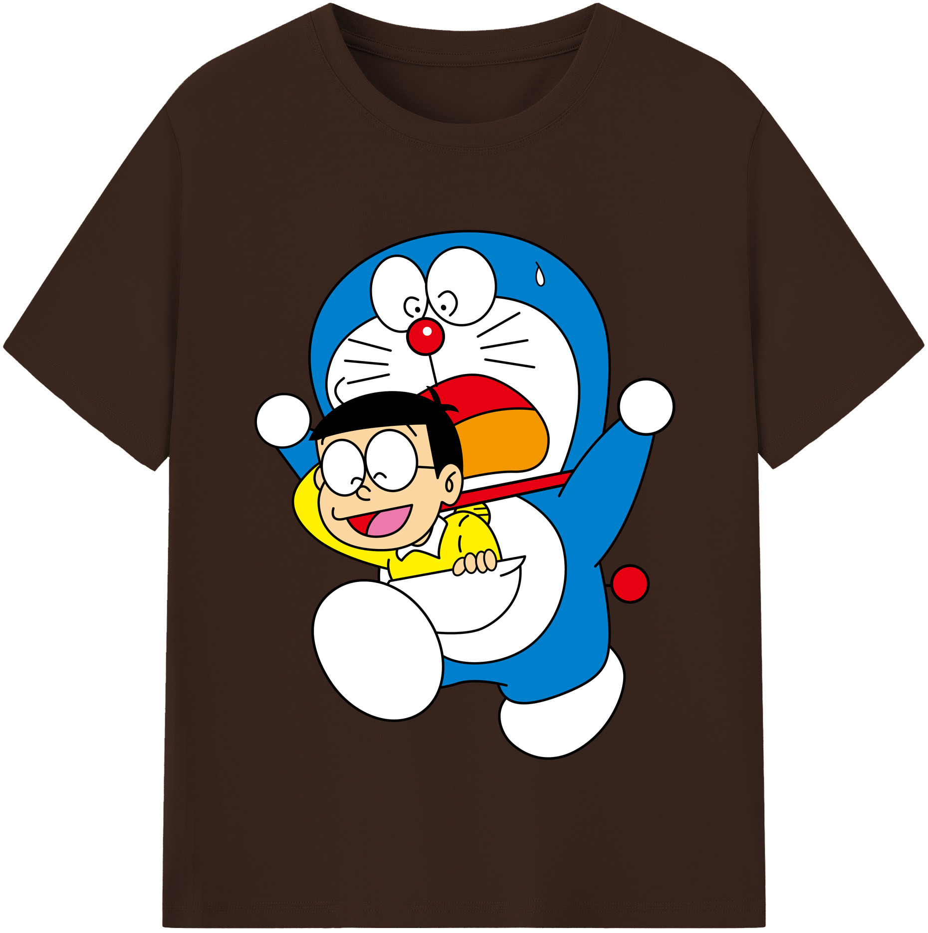 （画像用） ドラえもん Doraemon 綿100％半袖Tシャツ（フロントプリント）
