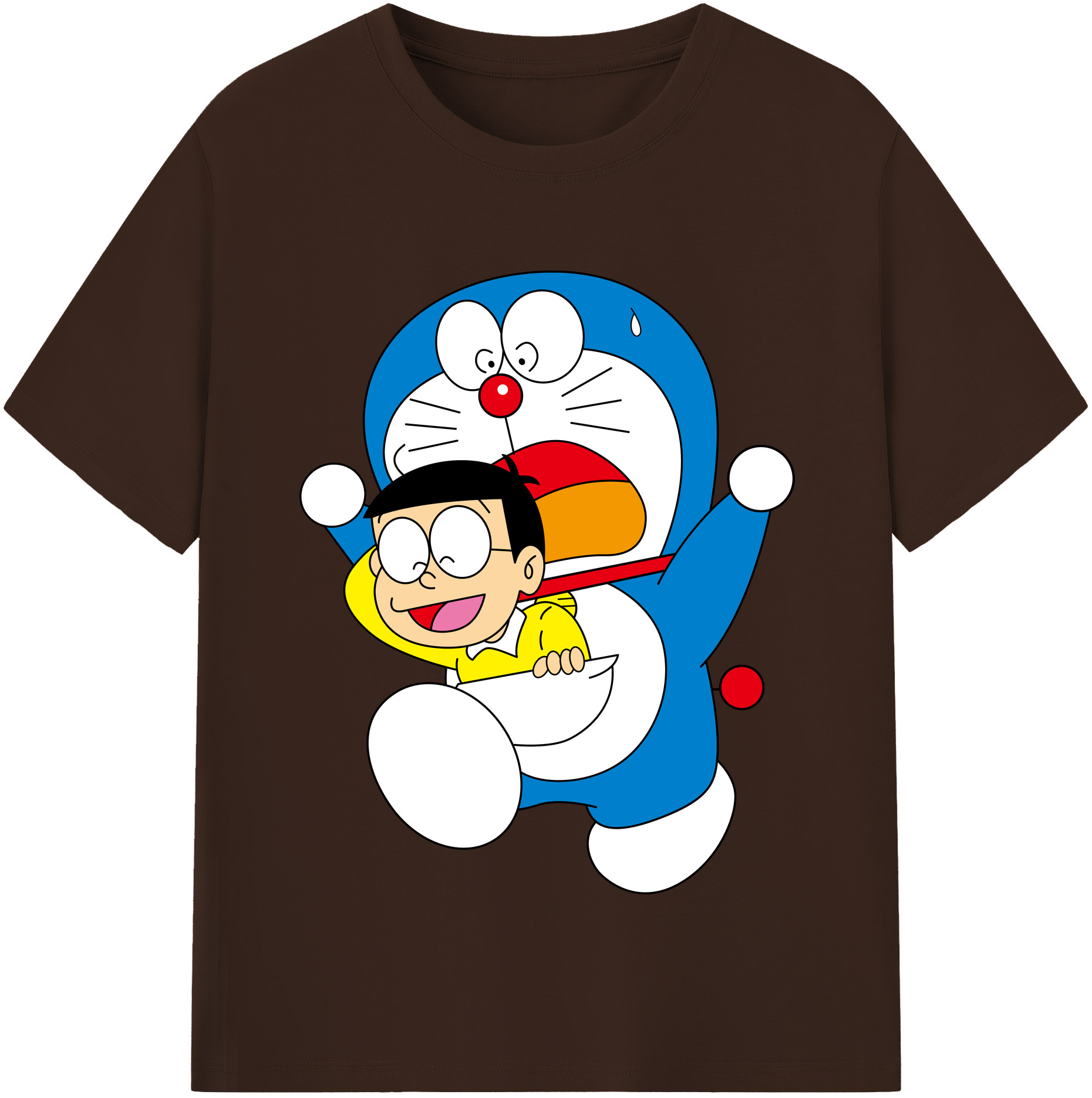 （画像用） ドラえもん Doraemon 綿100％半袖Tシャツ（フロントプリント）
