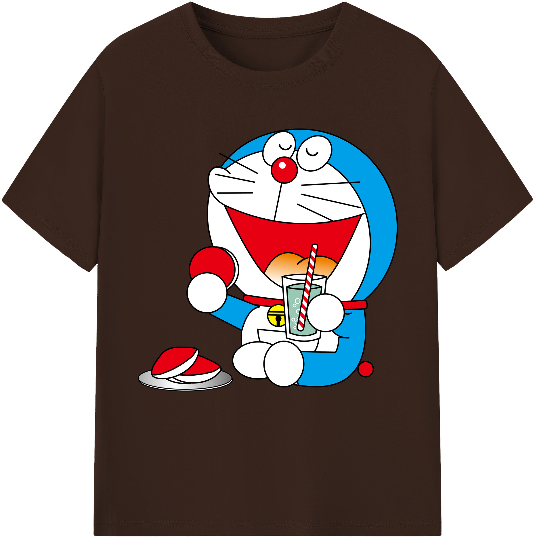 （画像用） ドラえもん Doraemon 綿100％半袖Tシャツ（フロントプリント）