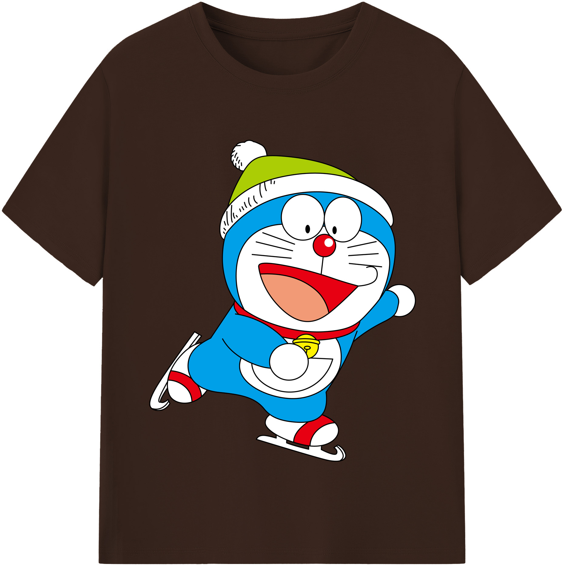 （画像用） ドラえもん Doraemon 綿100％半袖Tシャツ（フロントプリント）