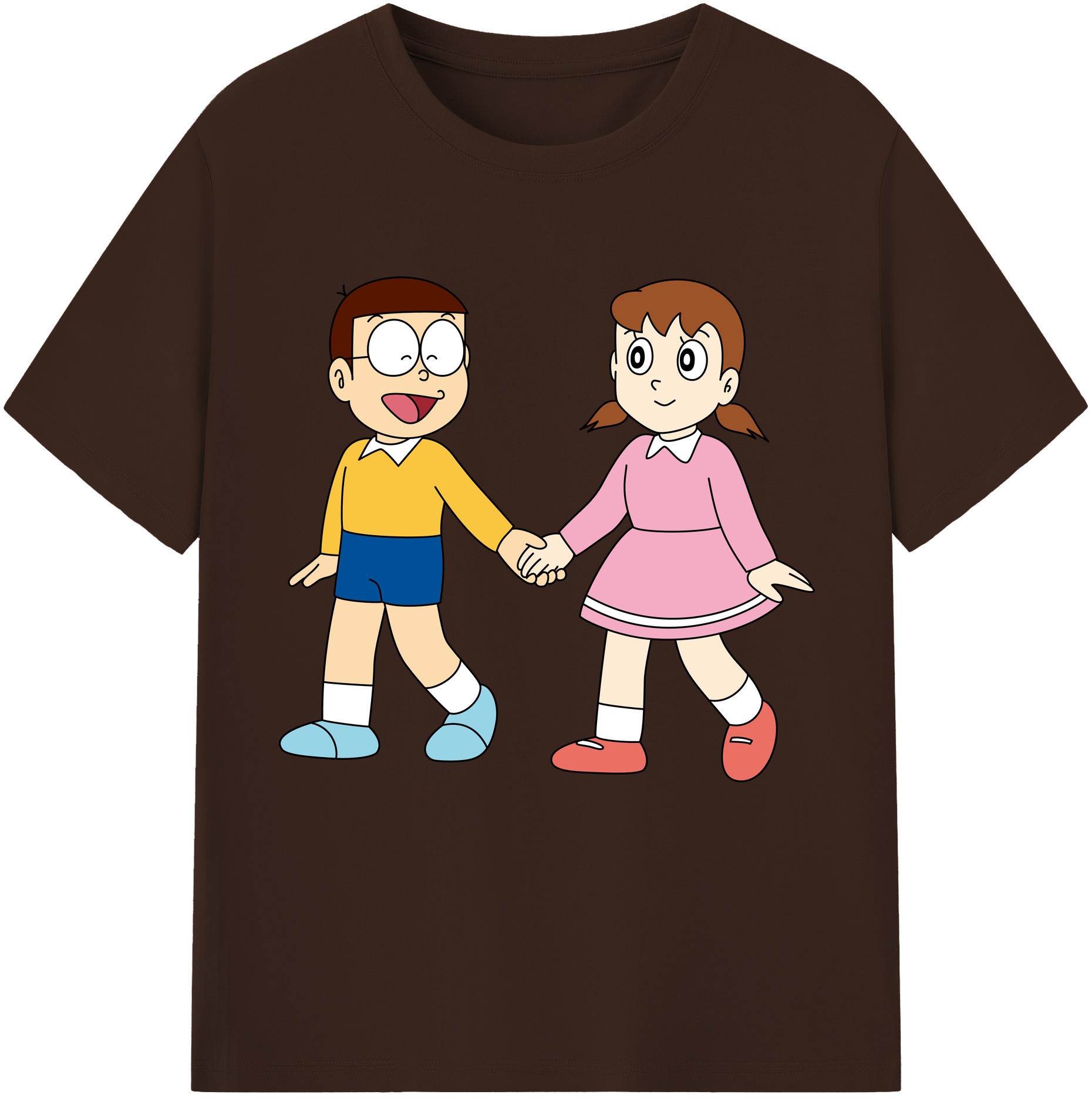 （画像用） ドラえもん 野比 のび太 Doraemon Nobita Nobi 綿100％半袖Tシャツ（フロントプリント）