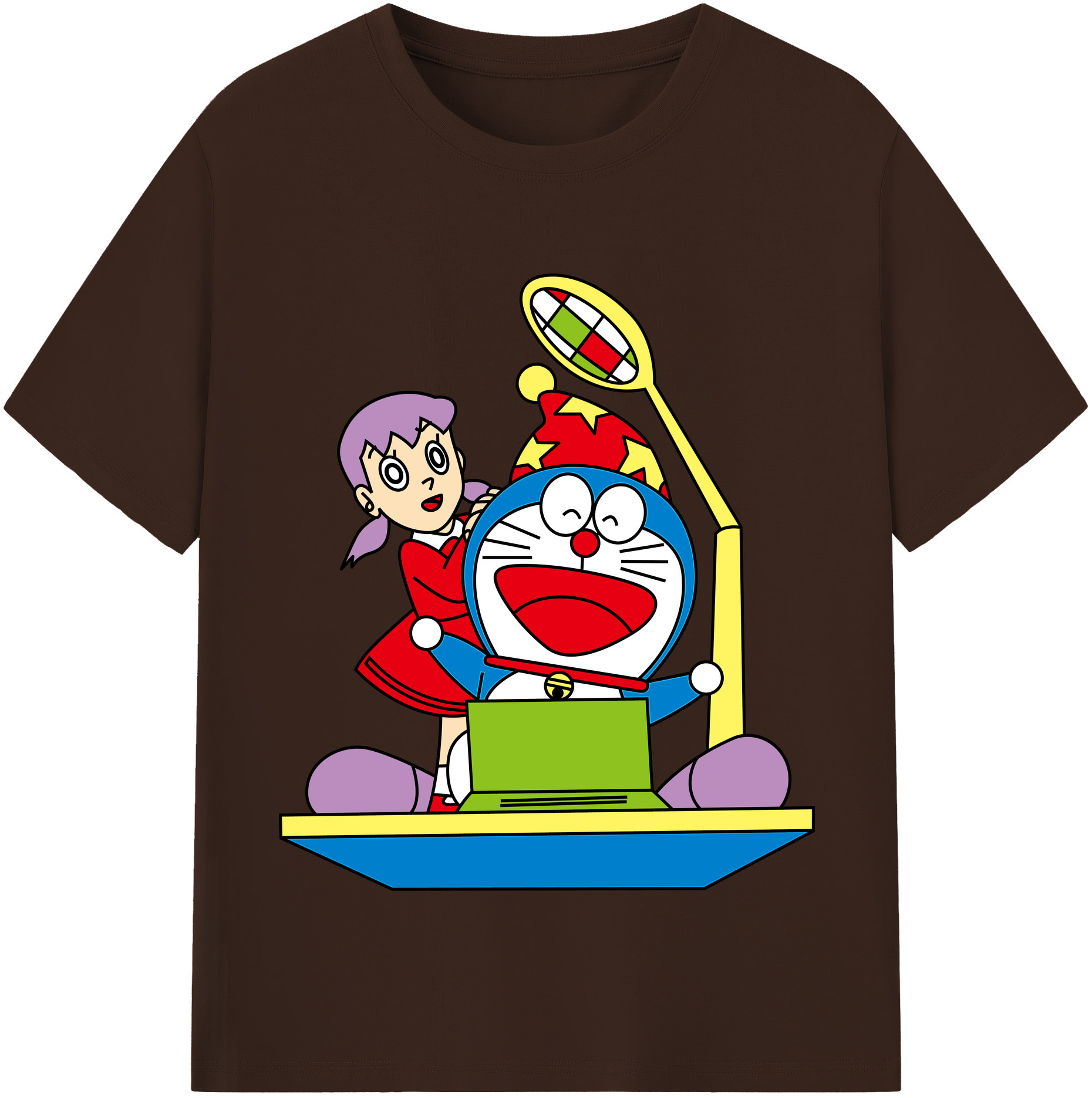（画像用） ドラえもん みなもと しずか Doraemon Shizuka Minamoto 綿100％半袖Tシャツ（フロントプリント）