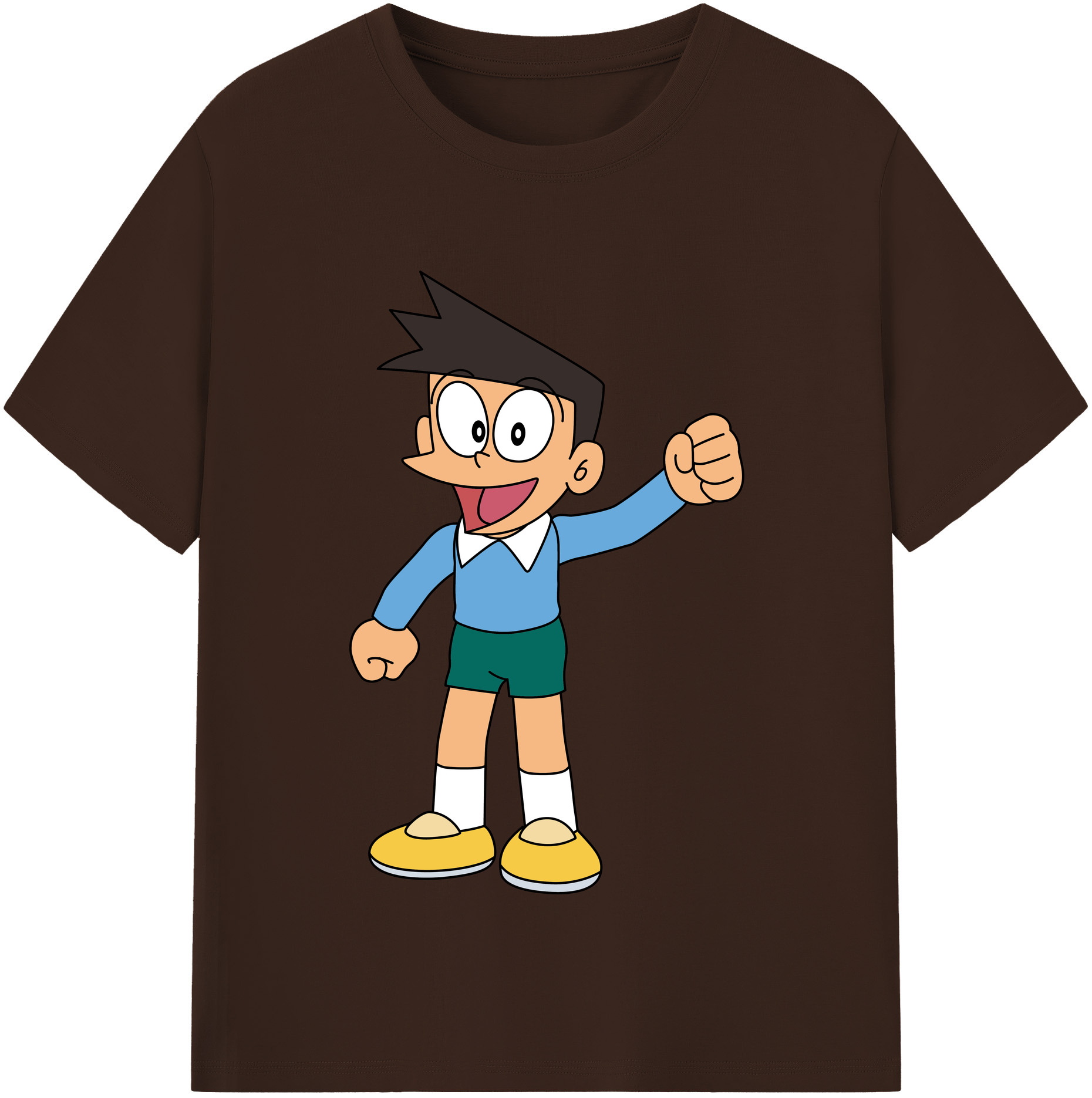 （画像用） ドラえもん 骨川 スネ夫 Doraemon Honekawa Suneo 綿100％半袖Tシャツ（フロントプリント）