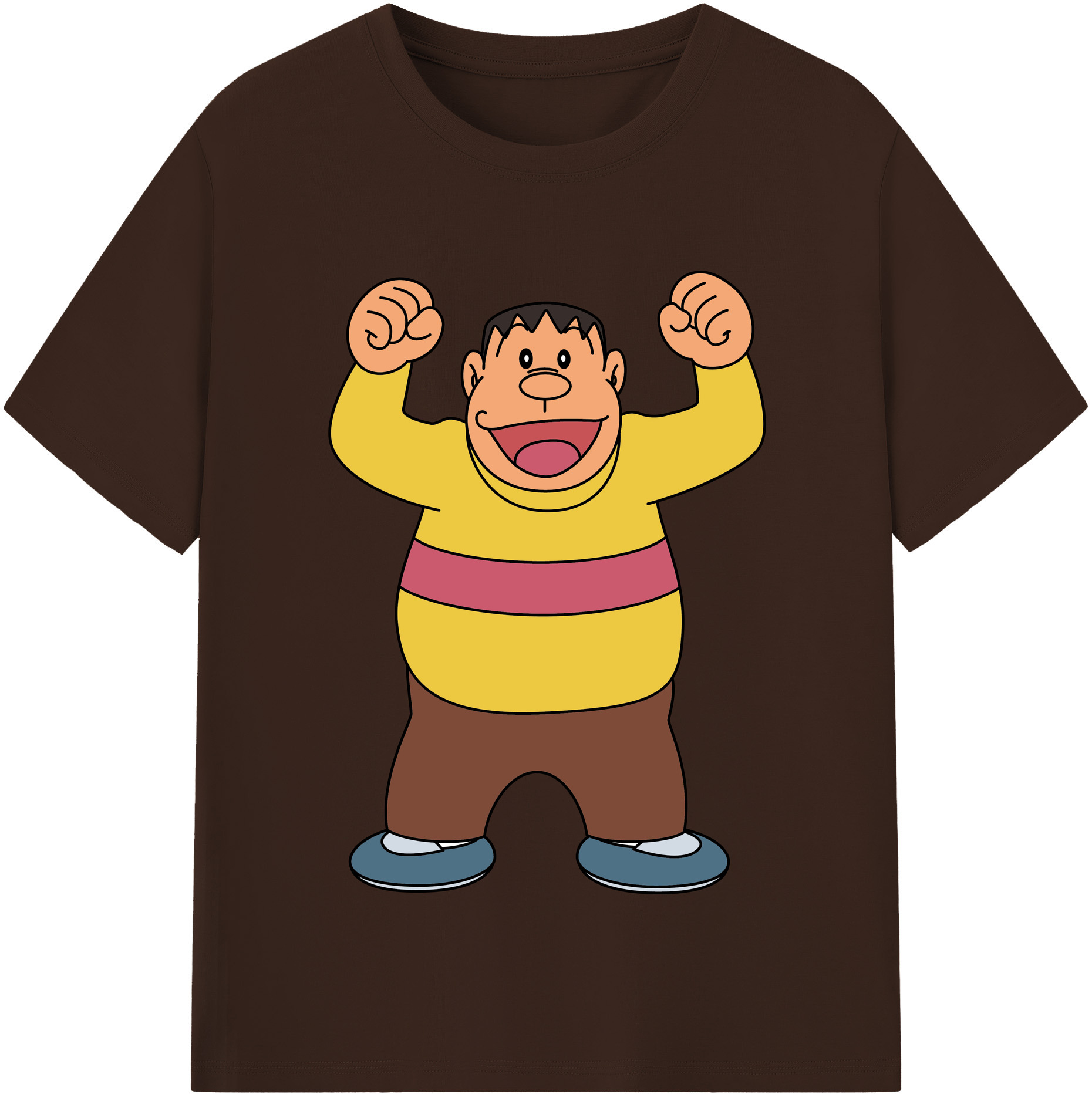 （画像用） ドラえもん 剛田武 Doraemon Gouta Takeshi 綿100％半袖Tシャツ（フロントプリント）