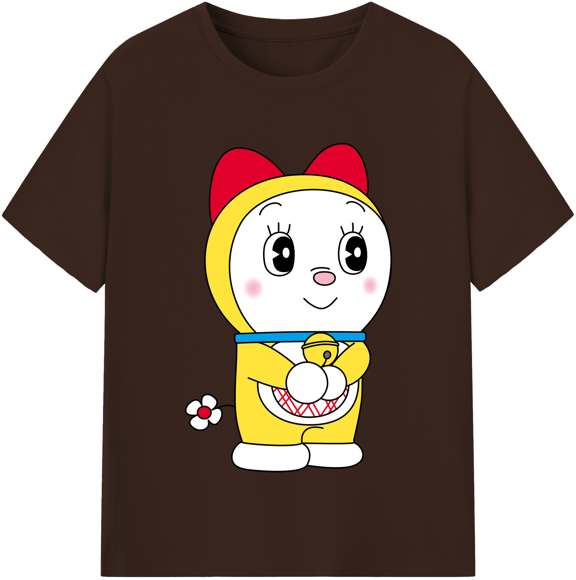 （画像用） ドラえもん ドラミ Doraemon Dorami 綿100％半袖Tシャツ（フロントプリント）