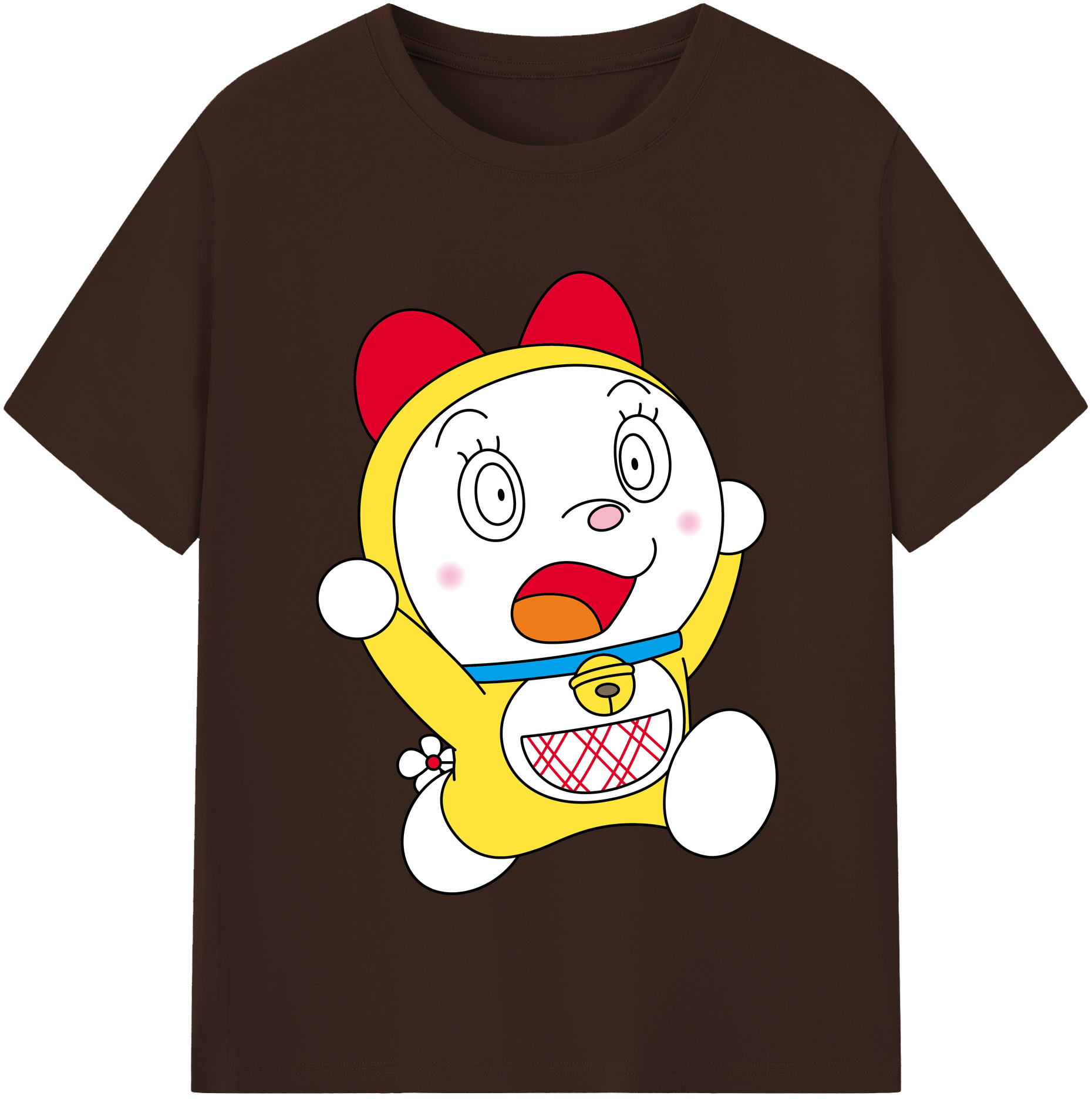 （画像用） ドラえもん ドラミ Doraemon Dorami 綿100％半袖Tシャツ（フロントプリント）