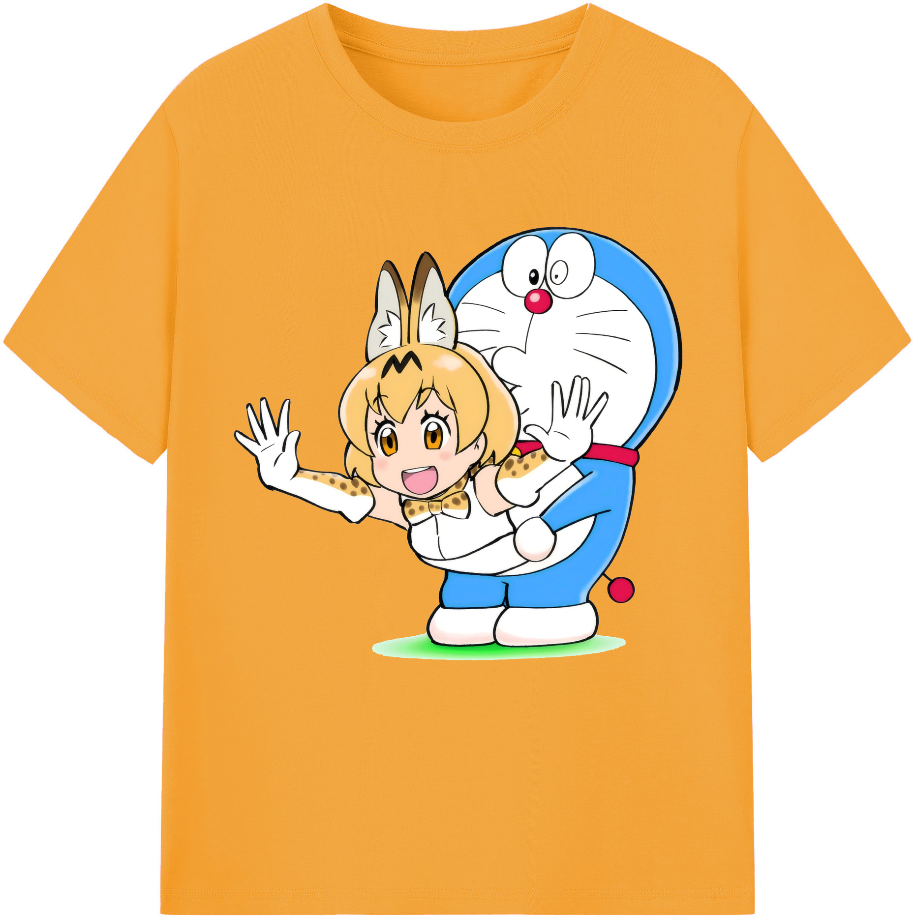 （画像用） ドラえもん Doraemon 綿100％半袖Tシャツ（フロントプリント）