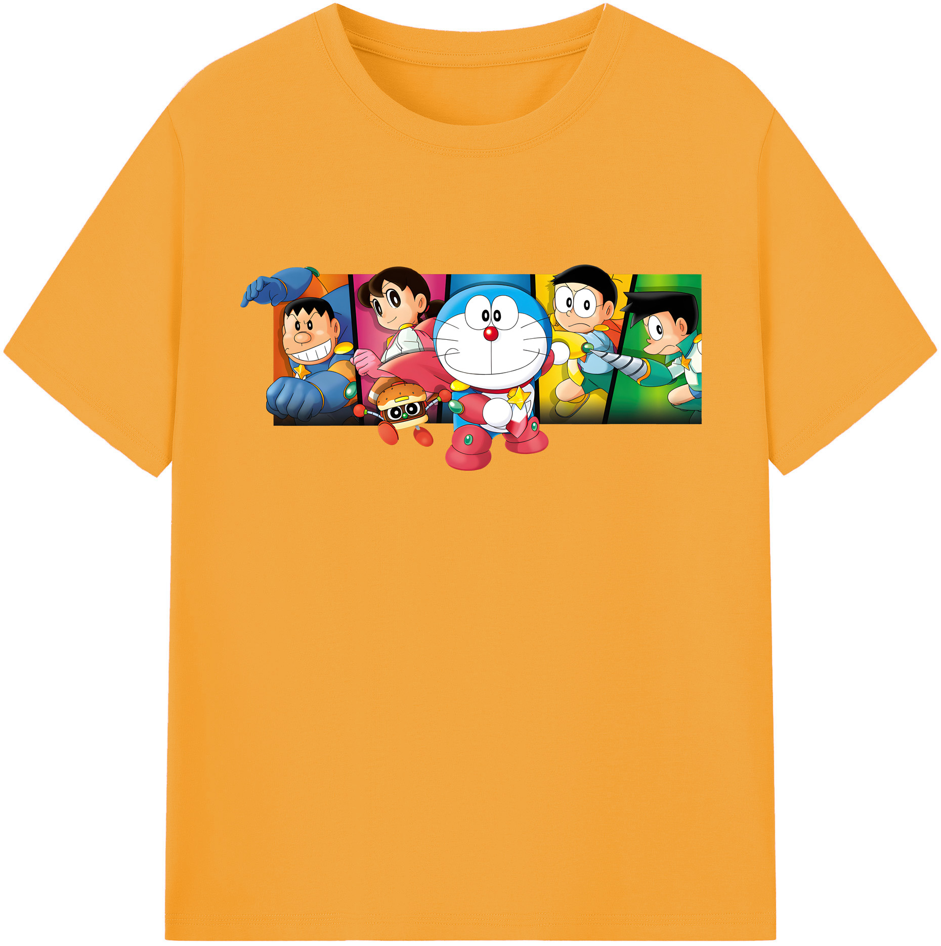 （画像用） ドラえもん Doraemon 綿100％半袖Tシャツ（フロントプリント）