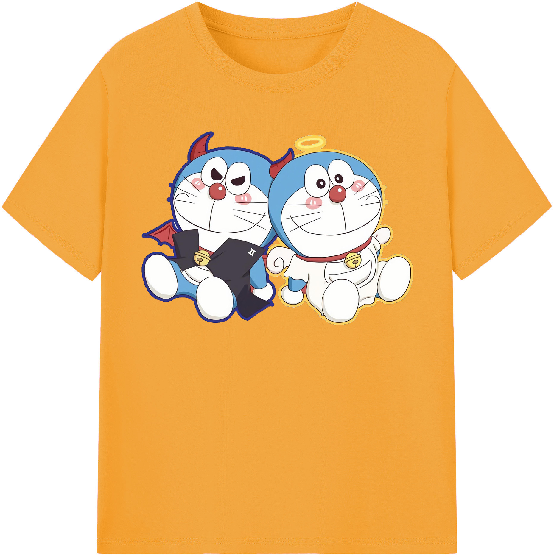 （画像用） ドラえもん Doraemon 綿100％半袖Tシャツ（フロントプリント）
