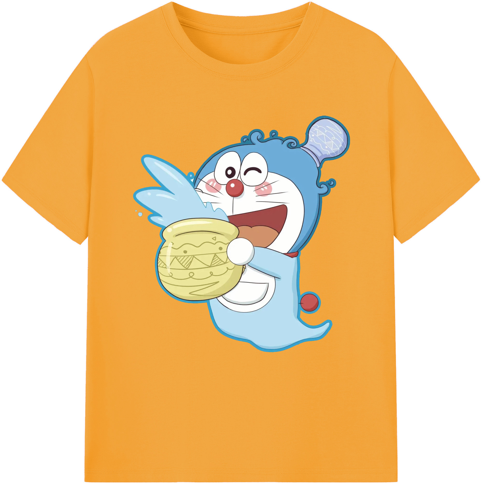 （画像用） ドラえもん Doraemon 綿100％半袖Tシャツ（フロントプリント）