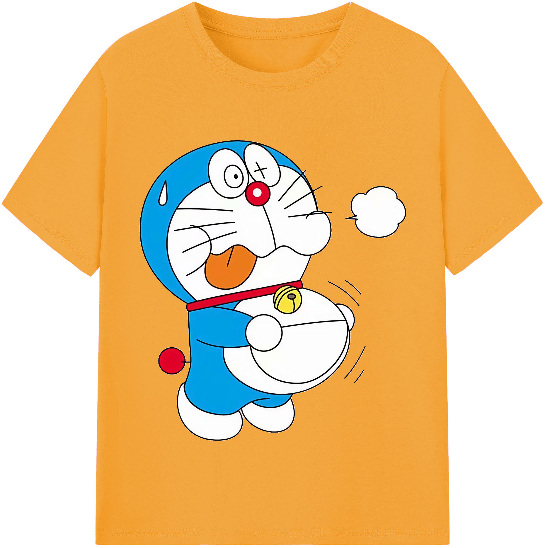 （画像用） ドラえもん Doraemon 綿100％半袖Tシャツ（フロントプリント）
