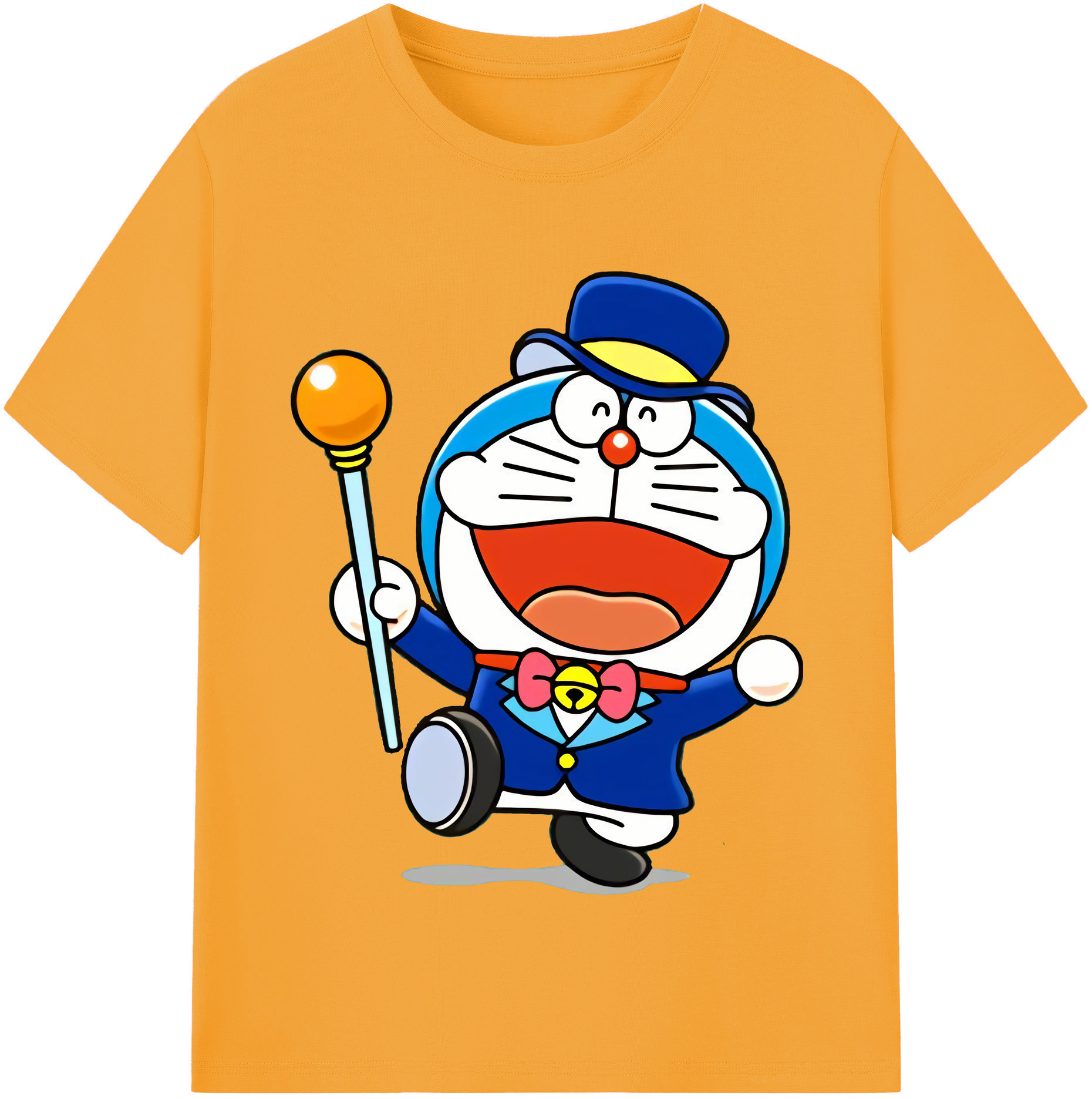 （画像用） ドラえもん Doraemon 綿100％半袖Tシャツ（フロントプリント）