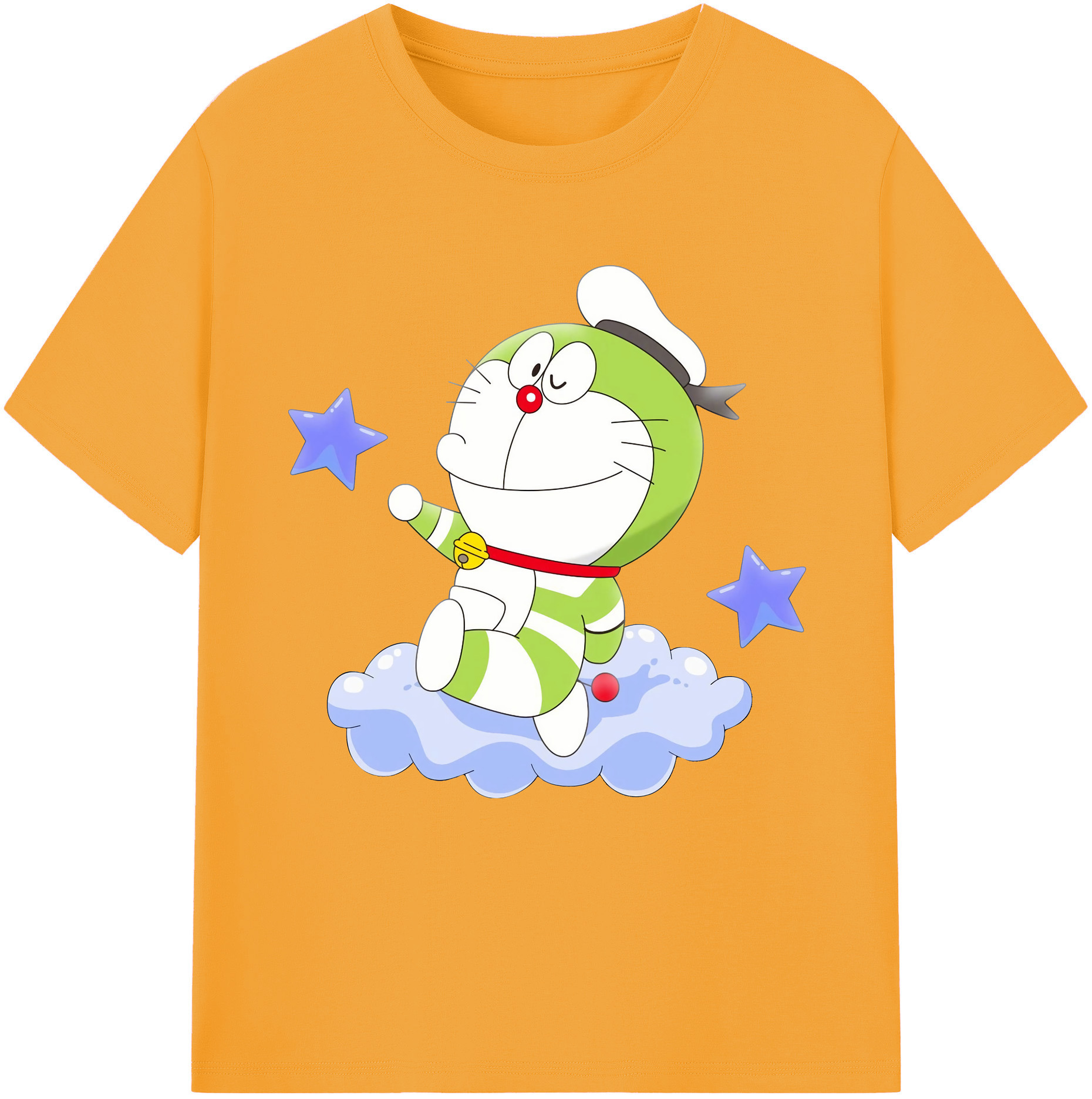（画像用） ドラえもん Doraemon 綿100％半袖Tシャツ（フロントプリント）