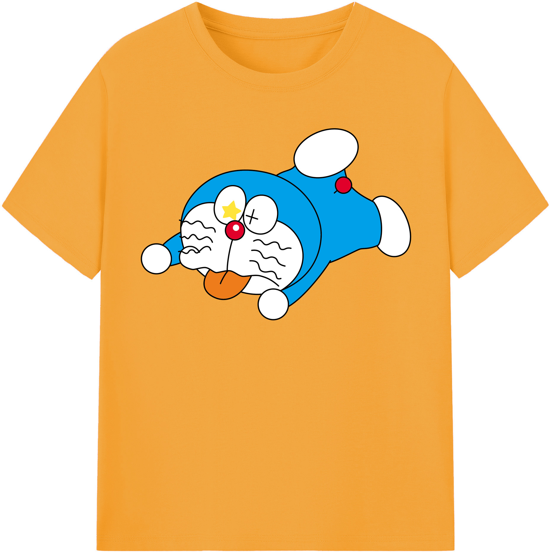 （画像用） ドラえもん Doraemon 綿100％半袖Tシャツ（フロントプリント）