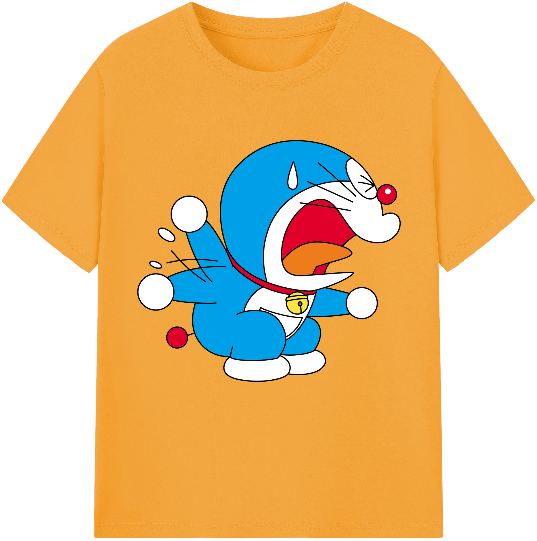 （画像用） ドラえもん Doraemon 綿100％半袖Tシャツ（フロントプリント）