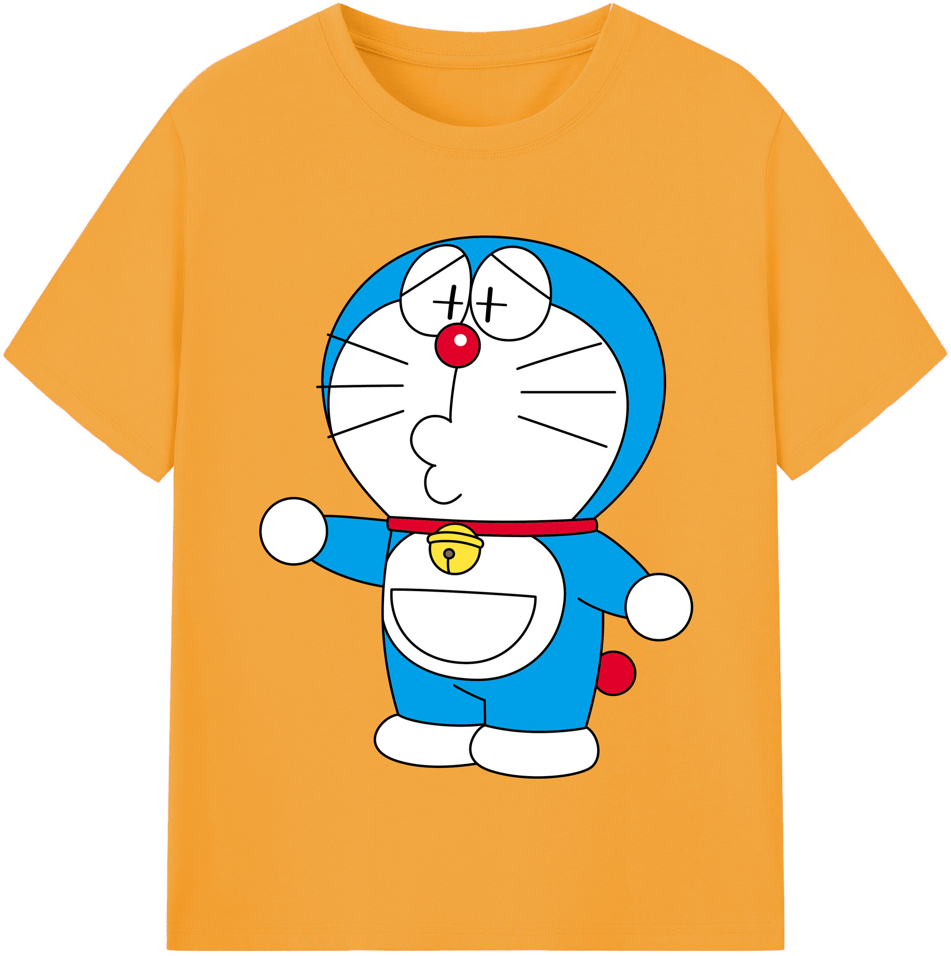 （画像用） ドラえもん Doraemon 綿100％半袖Tシャツ（フロントプリント）