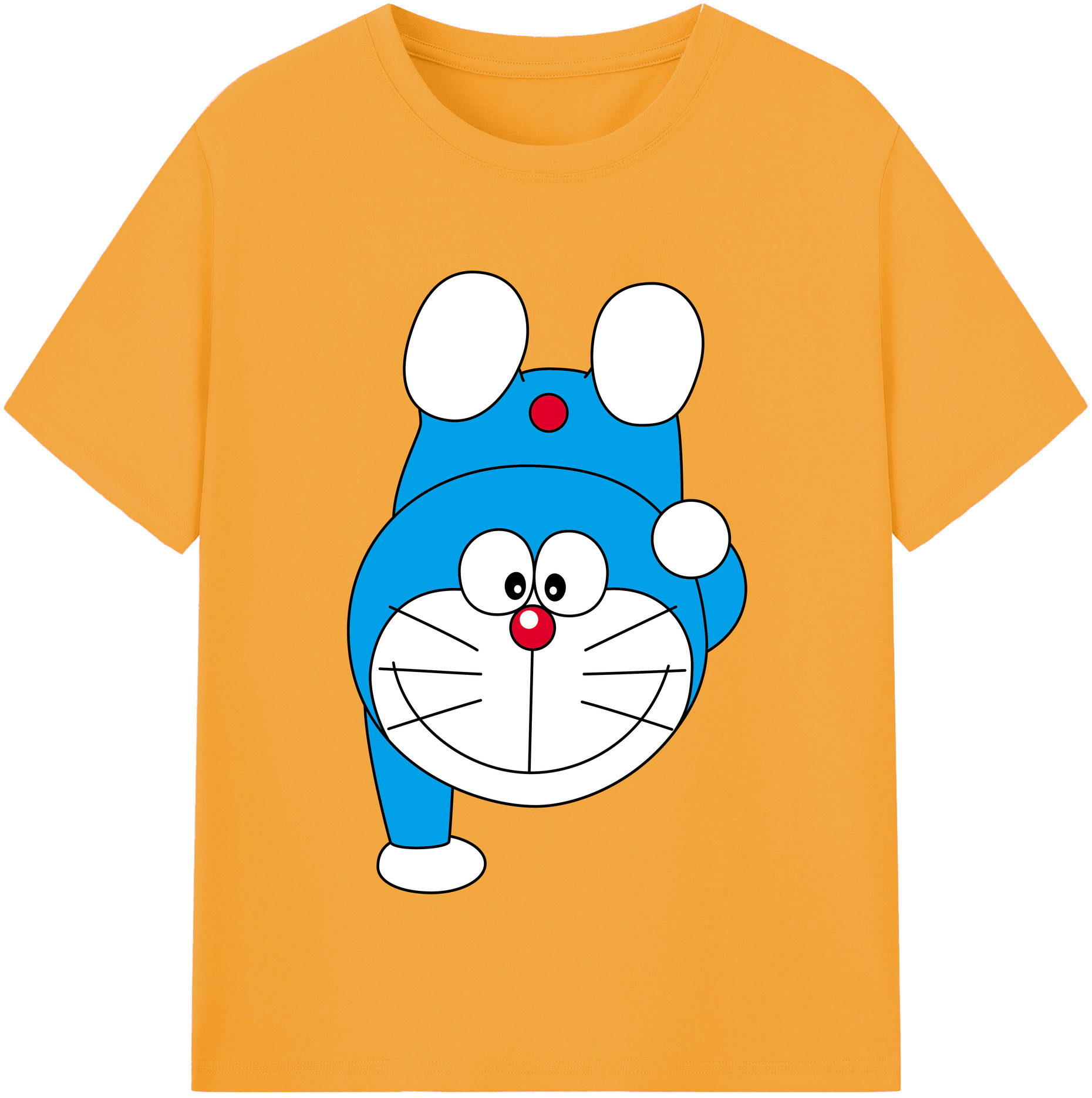 （画像用） ドラえもん Doraemon 綿100％半袖Tシャツ（フロントプリント）