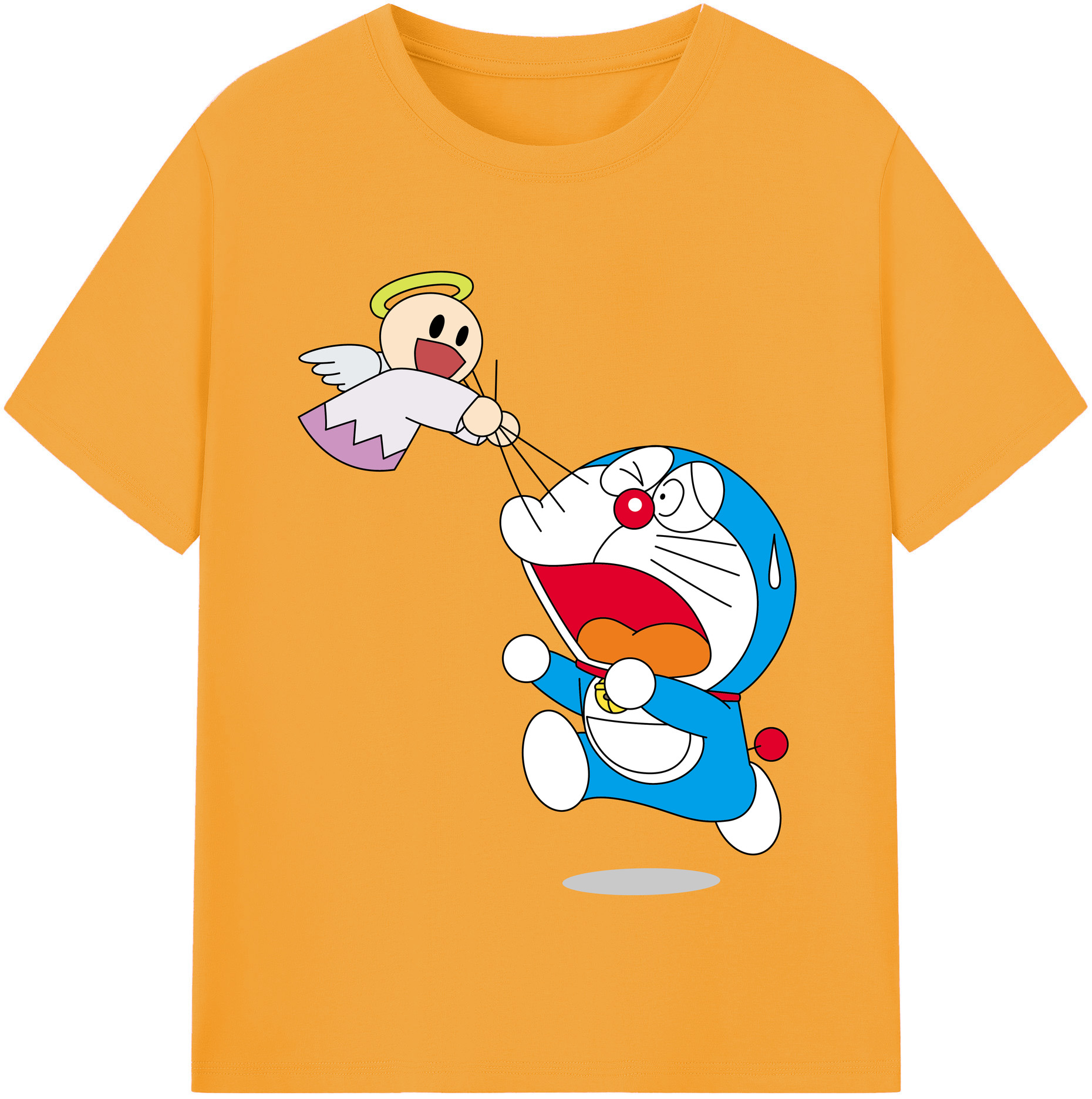 （画像用） ドラえもん Doraemon 綿100％半袖Tシャツ（フロントプリント）