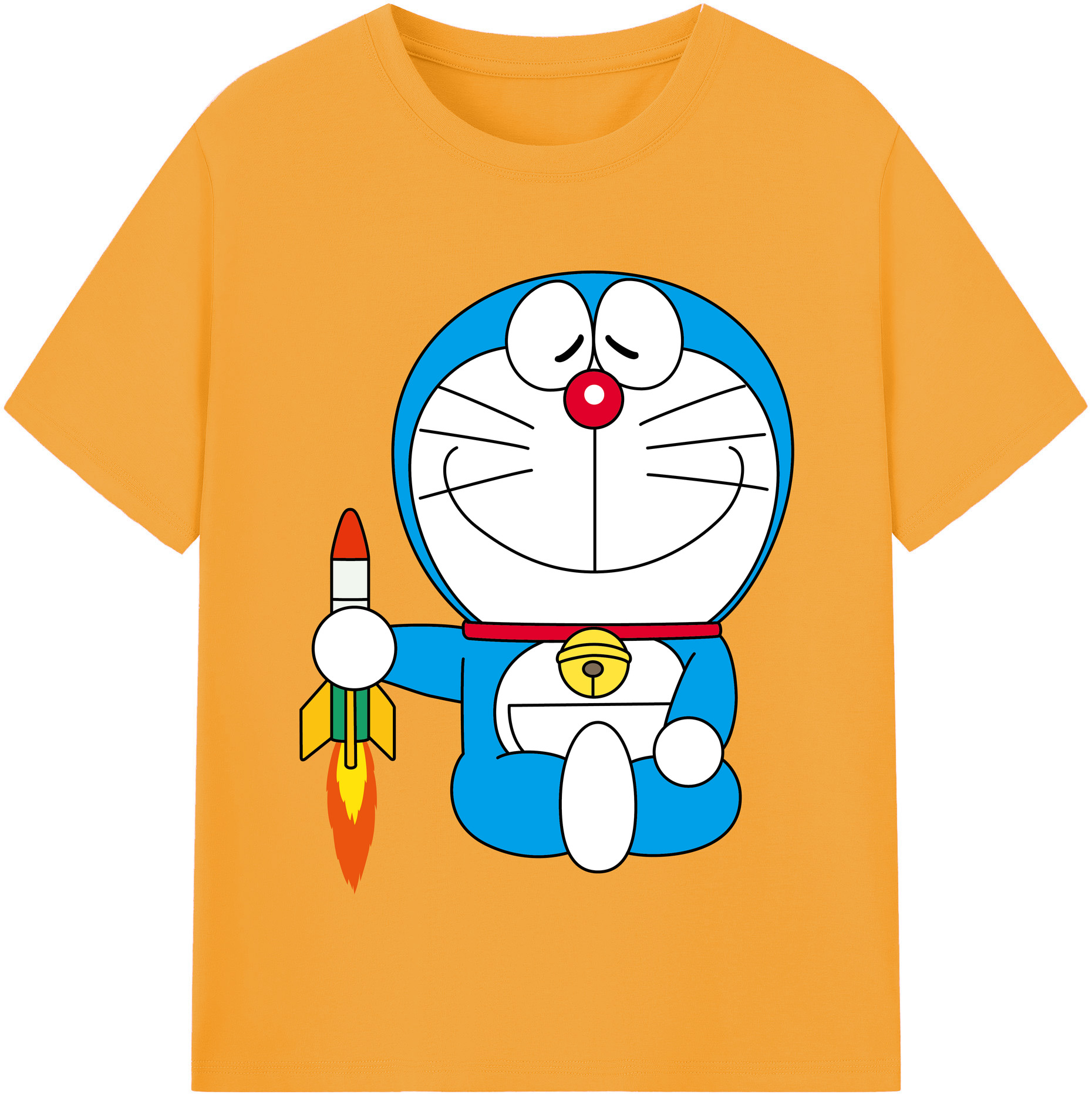 （画像用） ドラえもん Doraemon 綿100％半袖Tシャツ（フロントプリント）