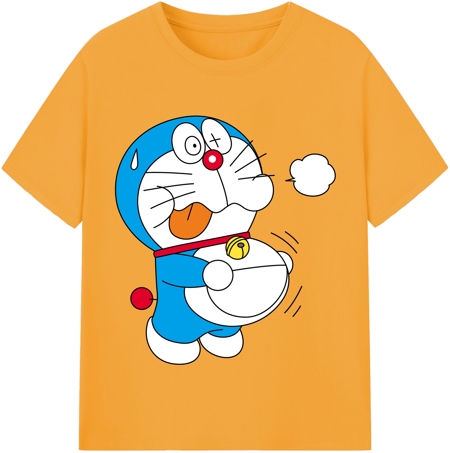 （画像用） ドラえもん Doraemon 綿100％半袖Tシャツ（フロントプリント）