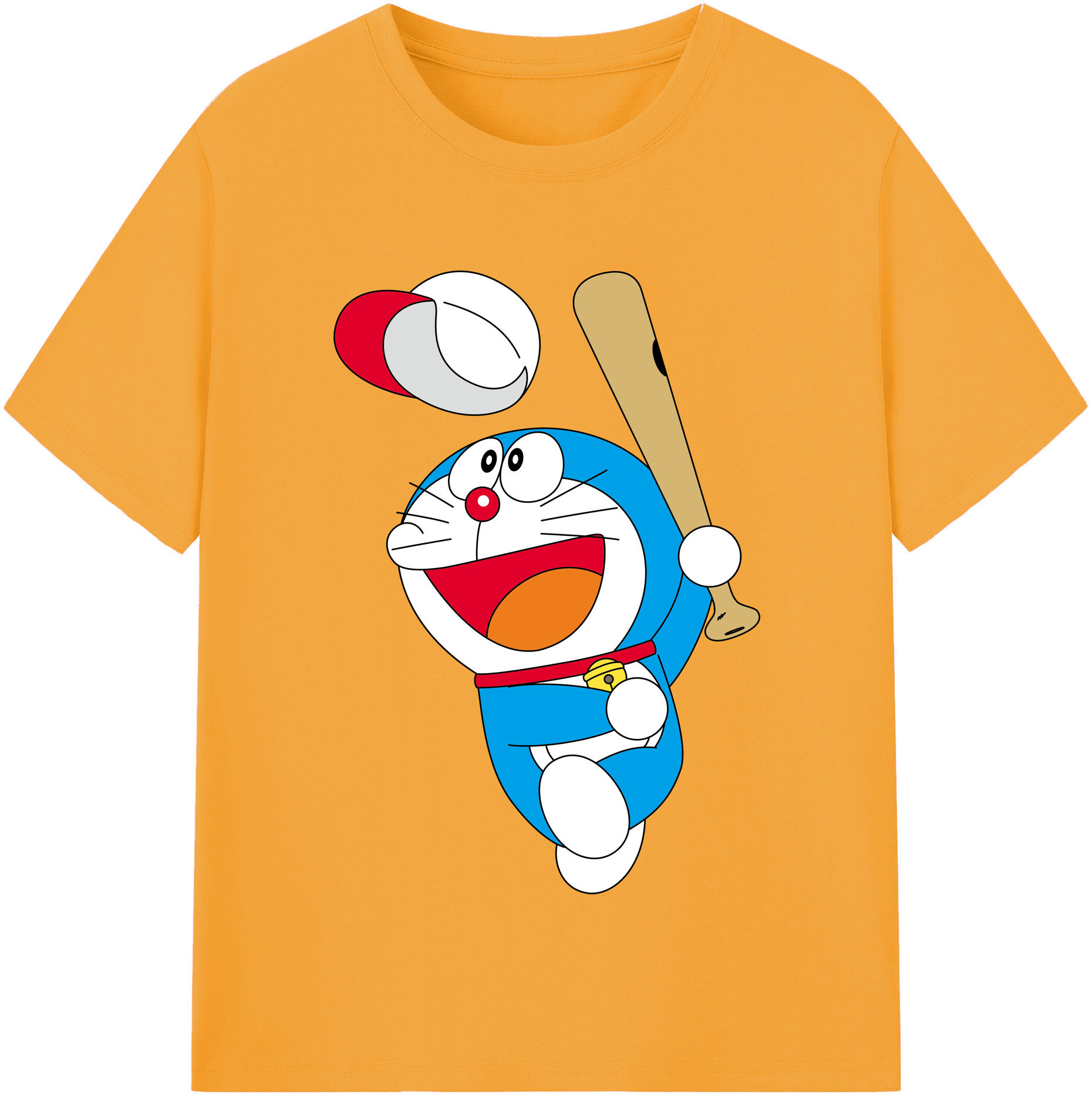 （画像用） ドラえもん Doraemon 綿100％半袖Tシャツ（フロントプリント）