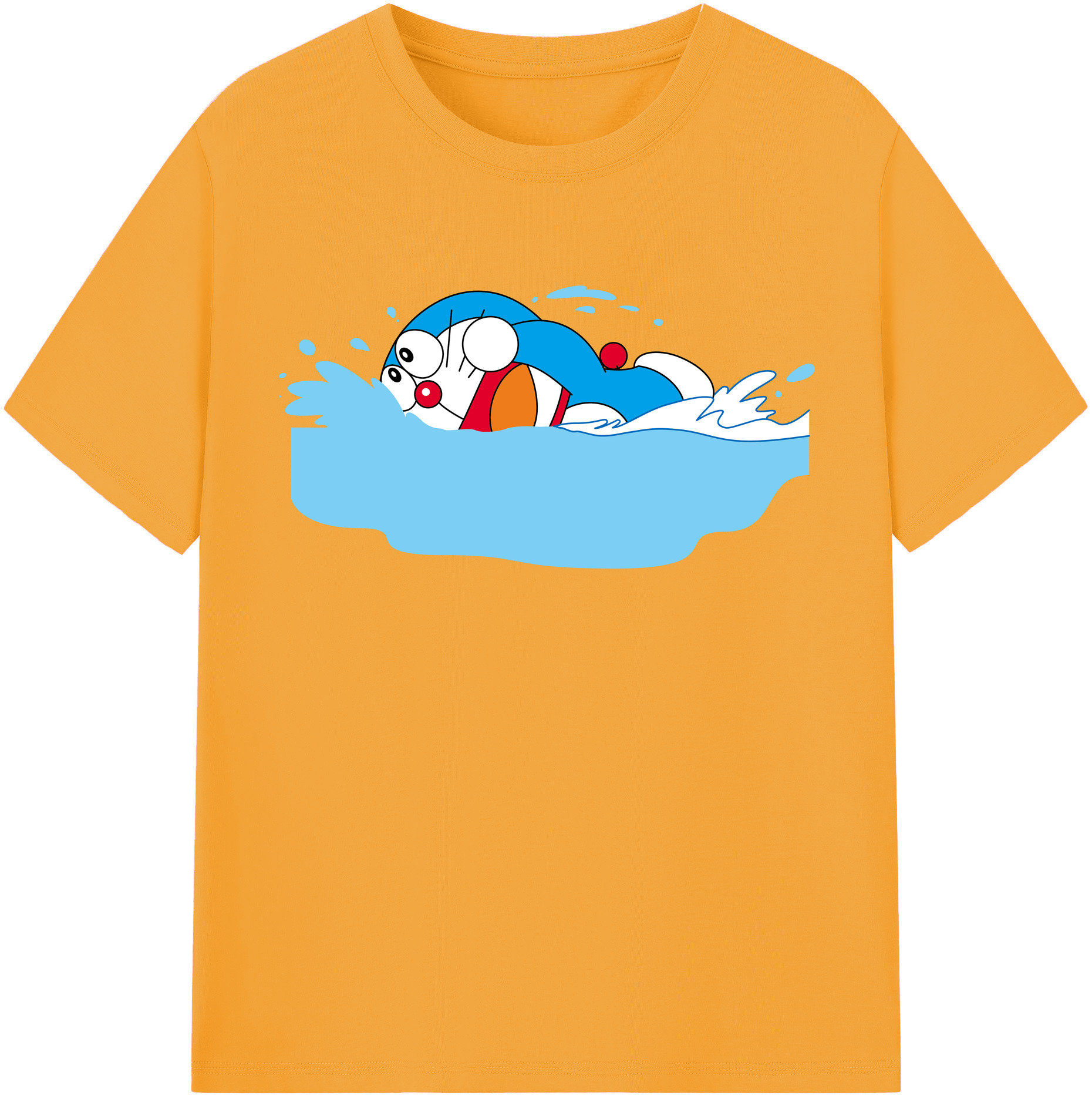 （画像用） ドラえもん Doraemon 綿100％半袖Tシャツ（フロントプリント）