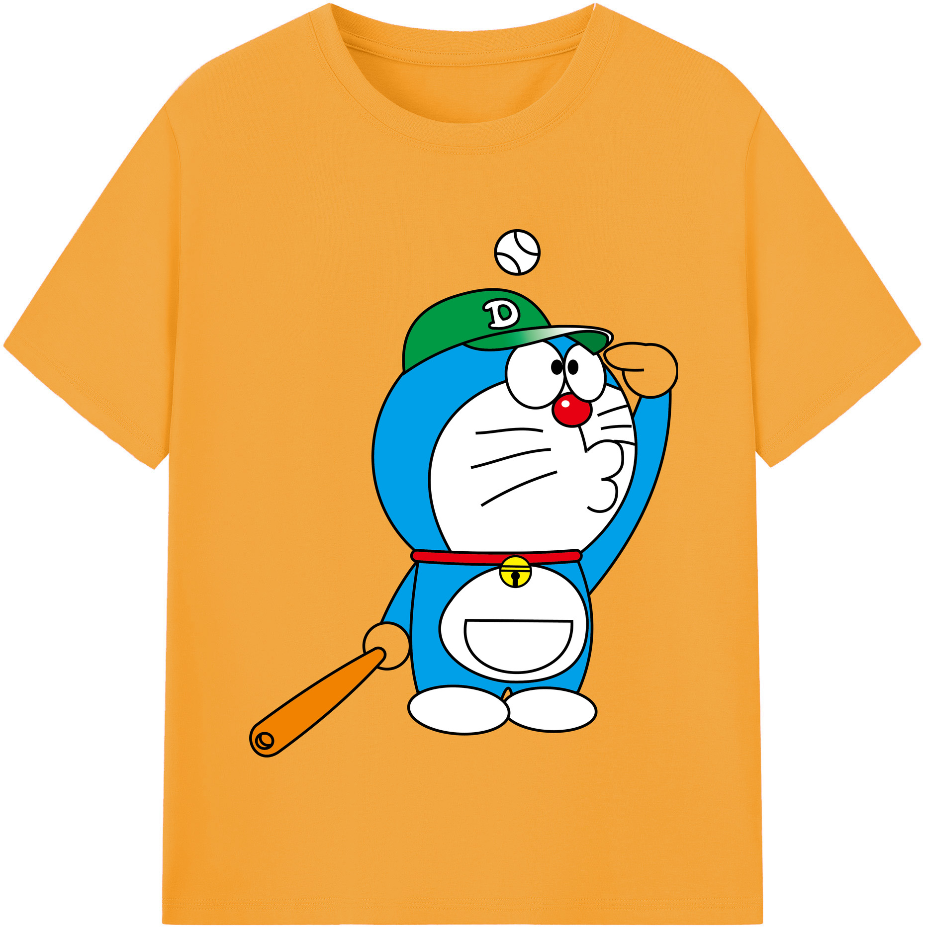（画像用） ドラえもん Doraemon 綿100％半袖Tシャツ（フロントプリント）
