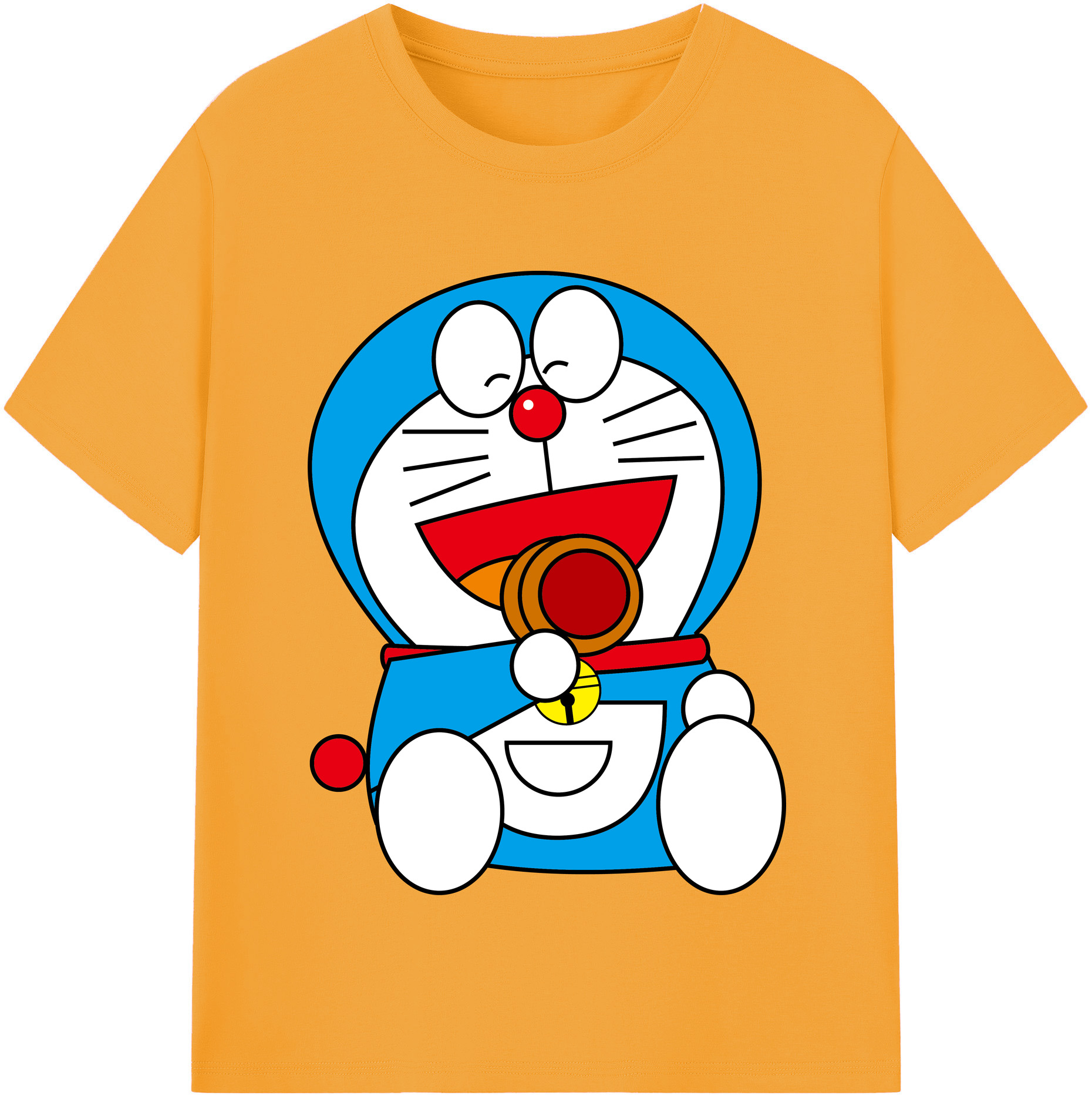 （画像用） ドラえもん Doraemon 綿100％半袖Tシャツ（フロントプリント）
