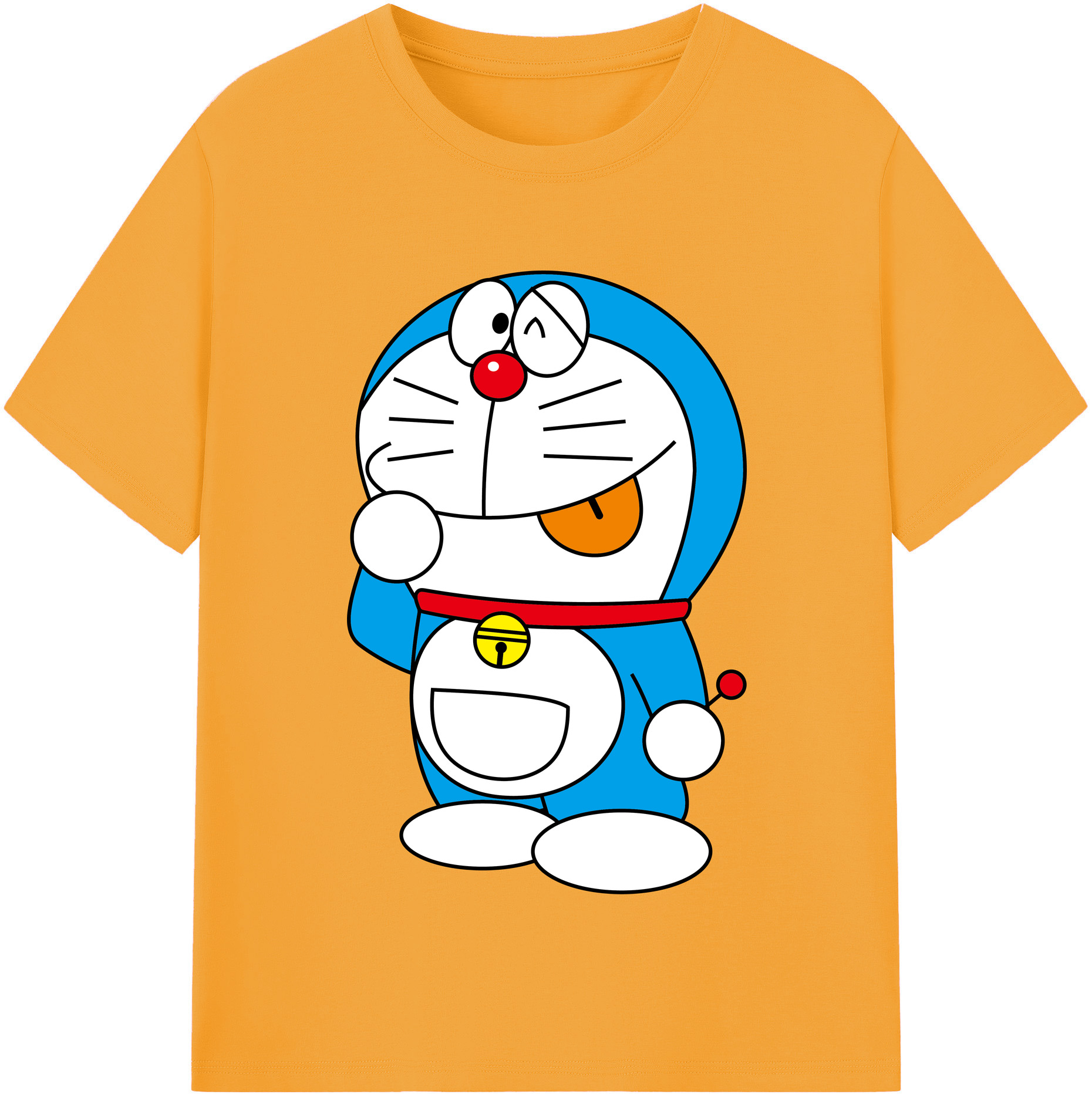（画像用） ドラえもん Doraemon 綿100％半袖Tシャツ（フロントプリント）