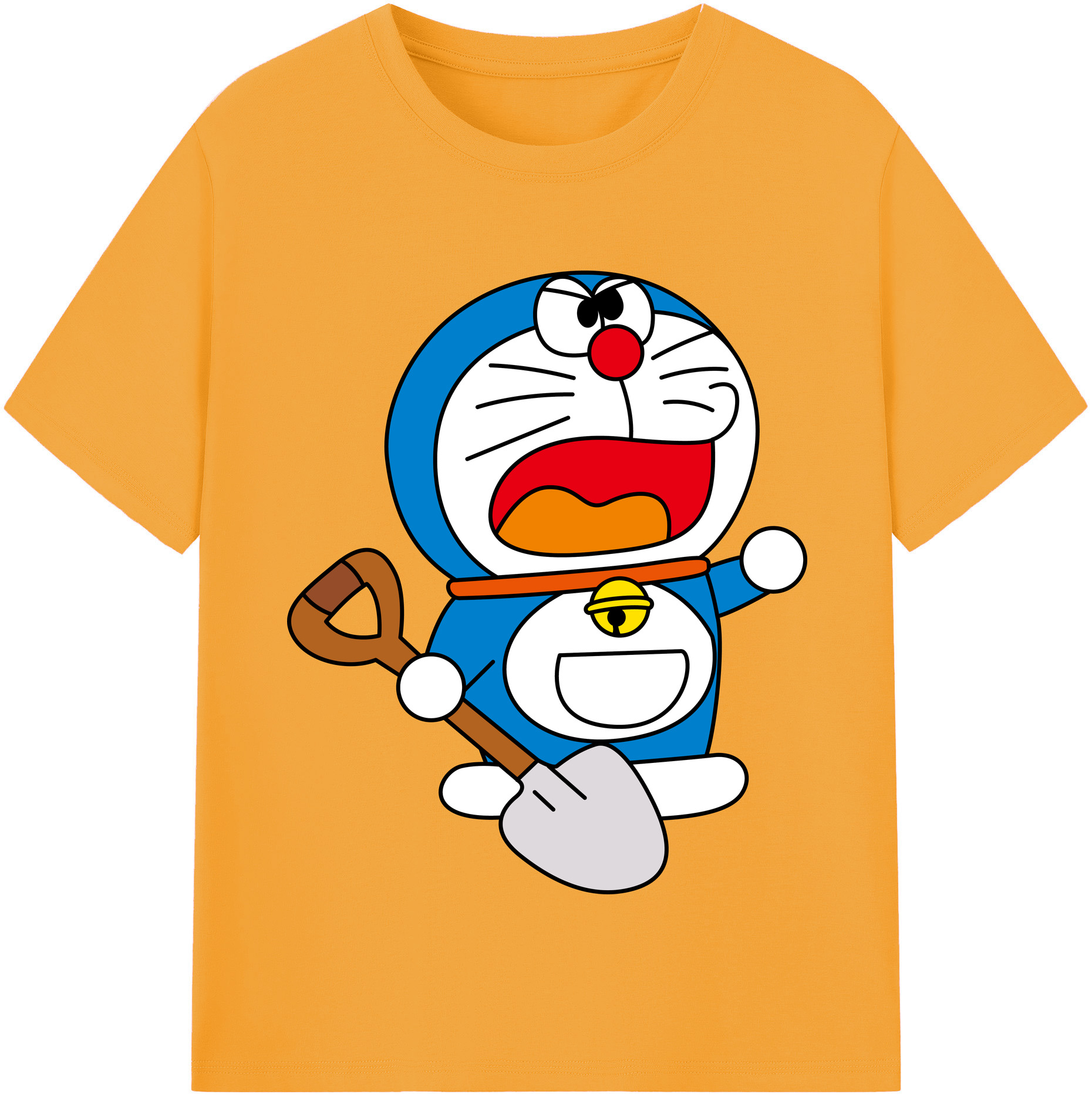 （画像用） ドラえもん Doraemon 綿100％半袖Tシャツ（フロントプリント）