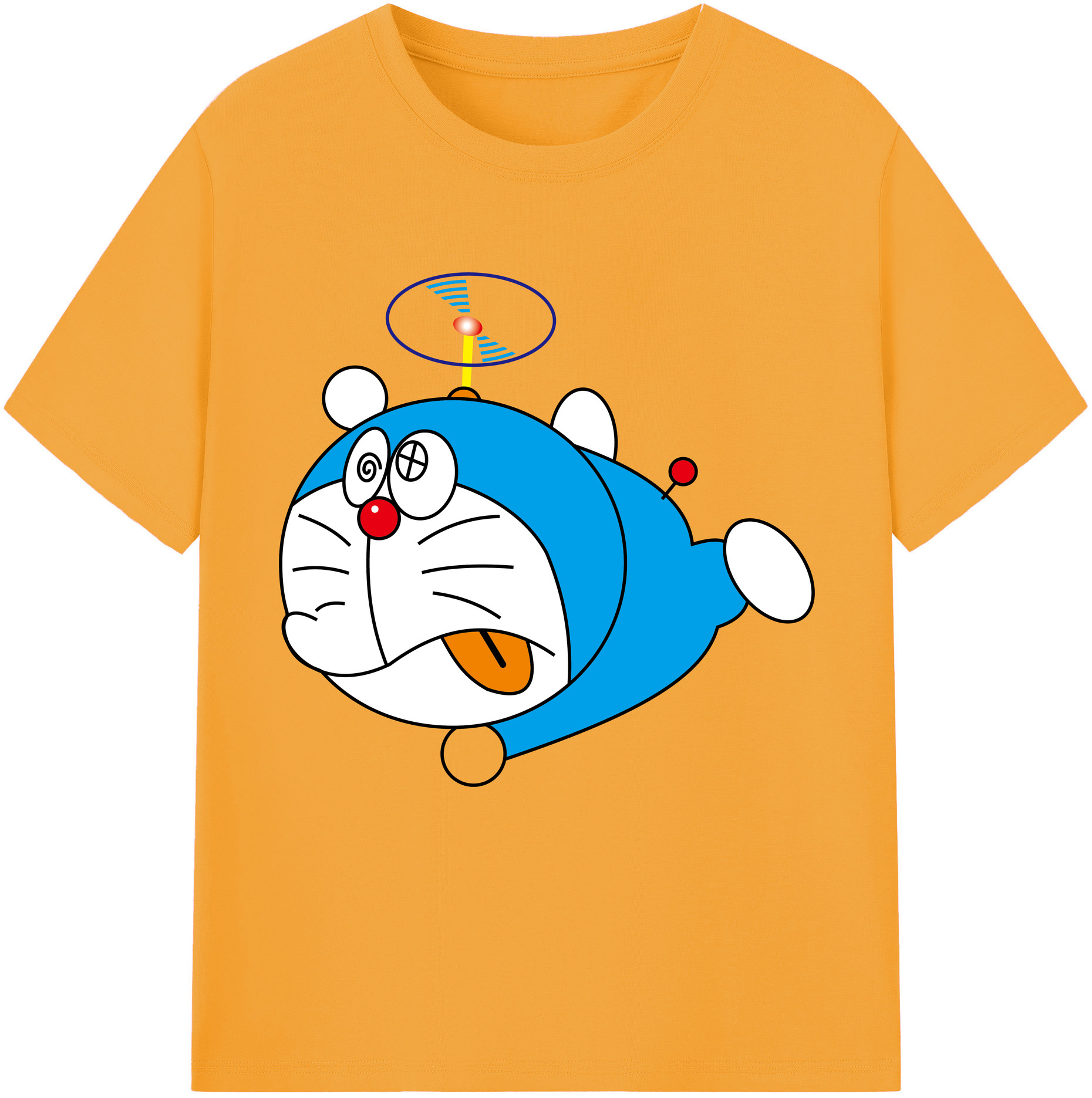 （画像用） ドラえもん Doraemon 綿100％半袖Tシャツ（フロントプリント）