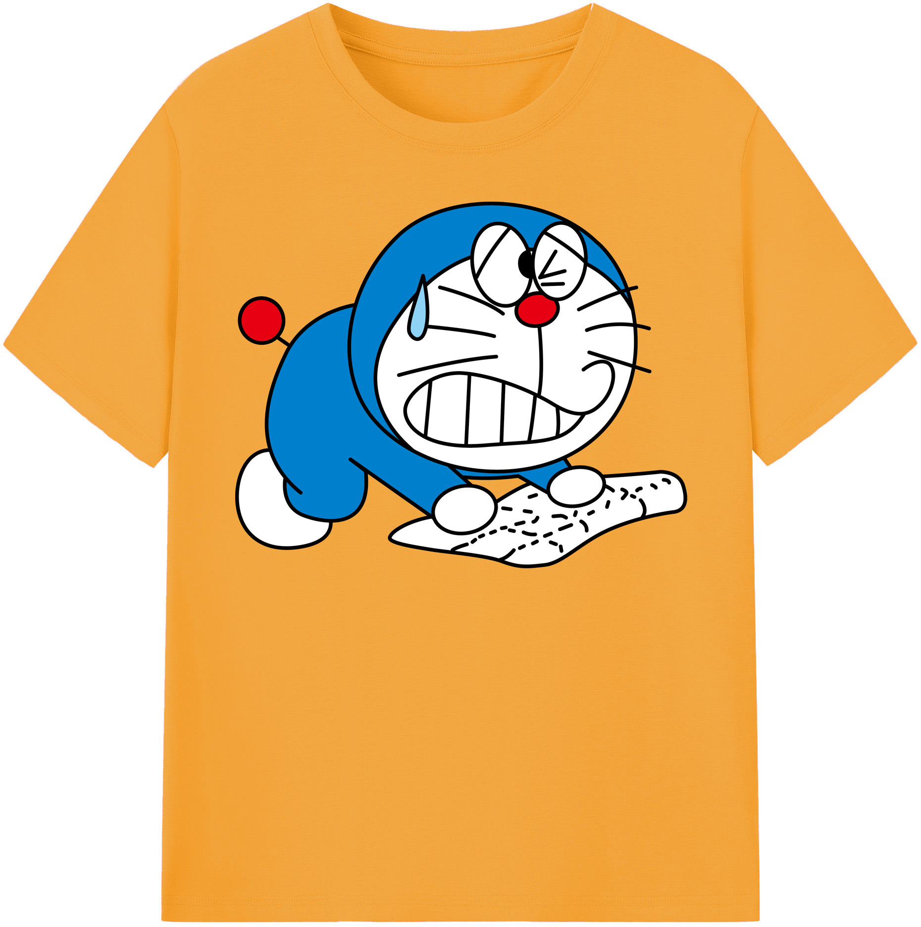 （画像用） ドラえもん Doraemon 綿100％半袖Tシャツ（フロントプリント）