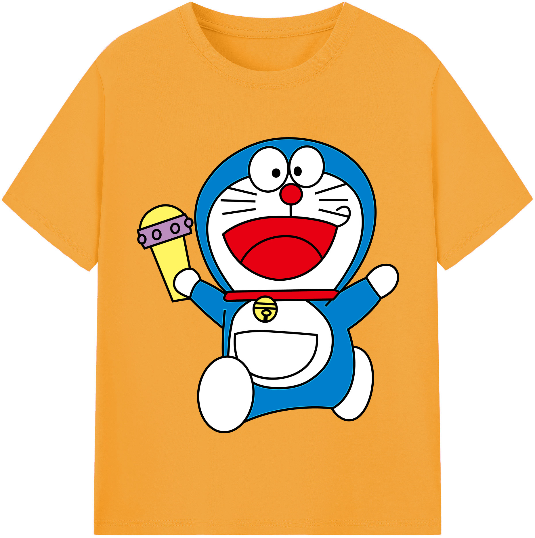 （画像用） ドラえもん Doraemon 綿100％半袖Tシャツ（フロントプリント）